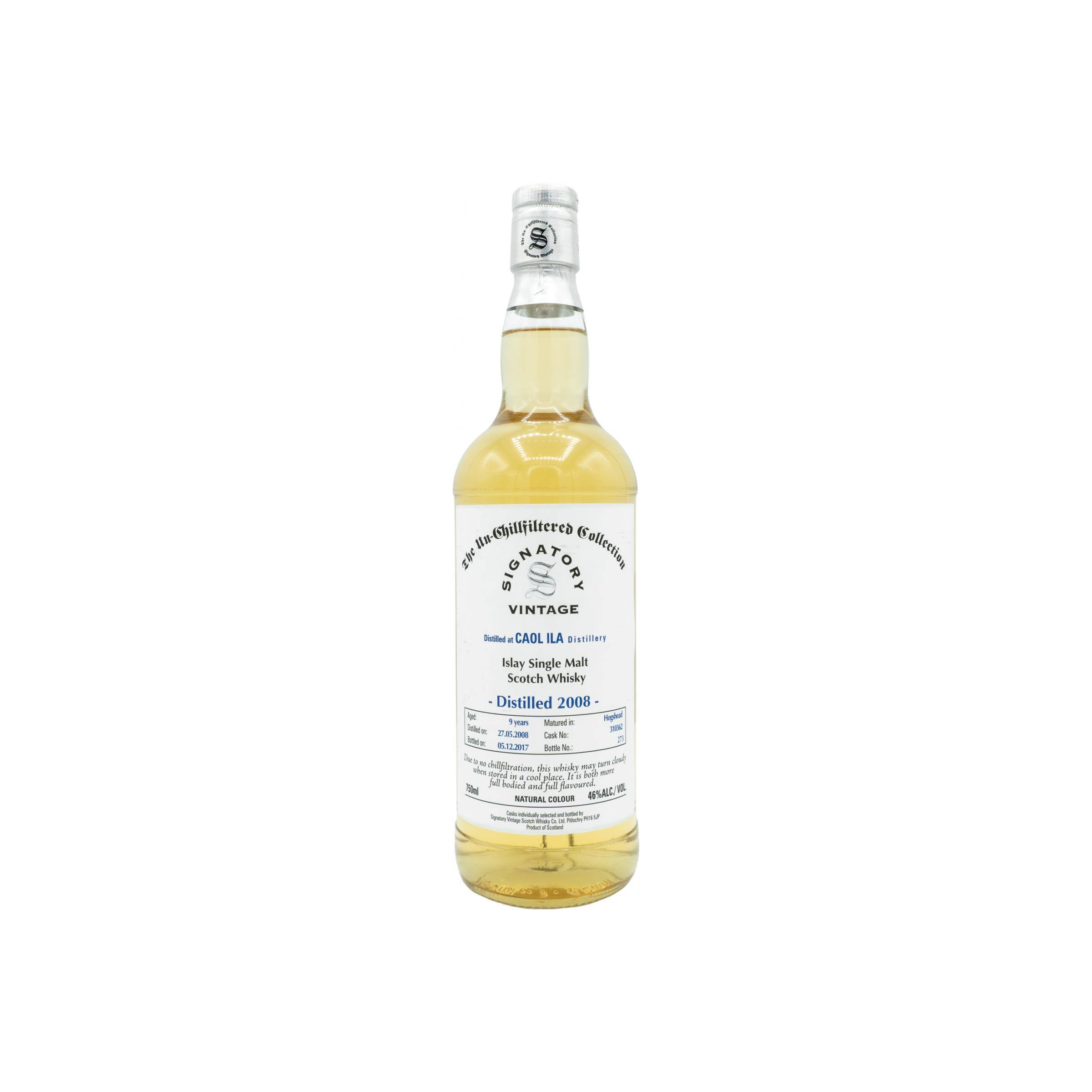 Caol Ila The Un-Chillfiltered Collection 2008 9 Years Single Malt Whisky