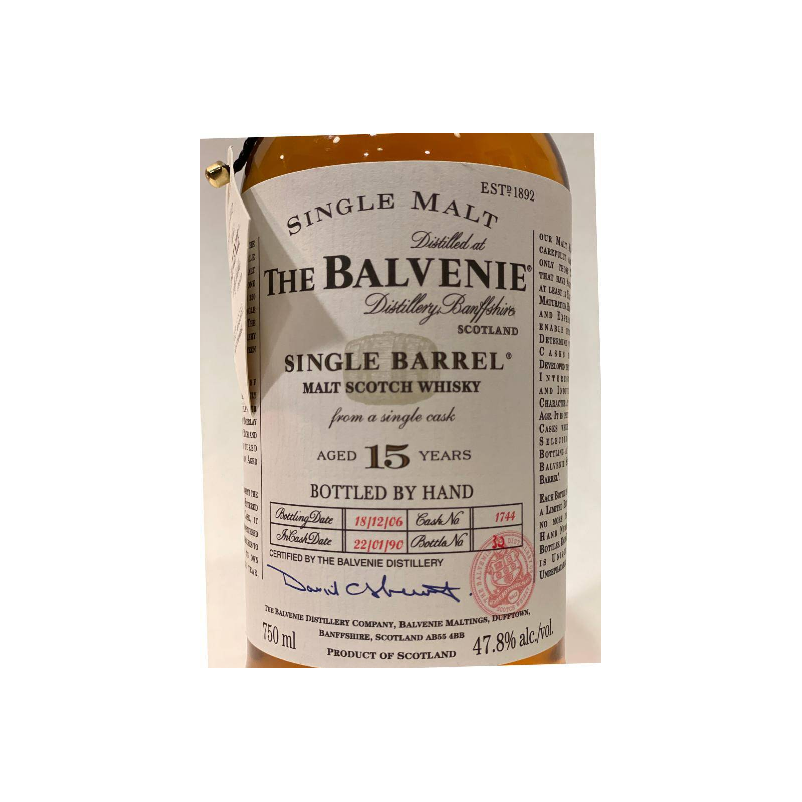 The Balvenie Single Cask 1990 15 Years Single Malt Whisky 2