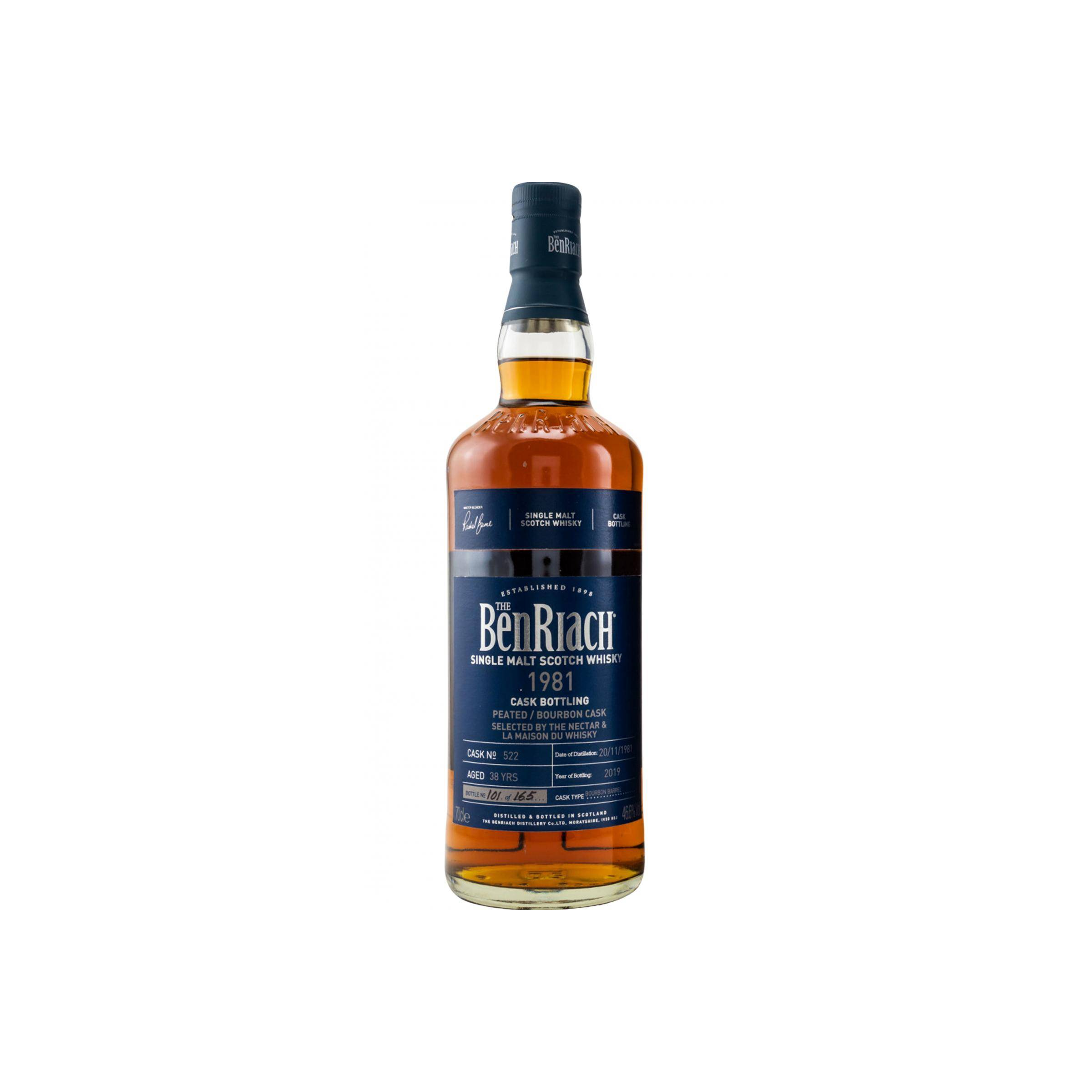 BenRiach Individual Cask Bottling 1981 38 Years Single Malt Whisky