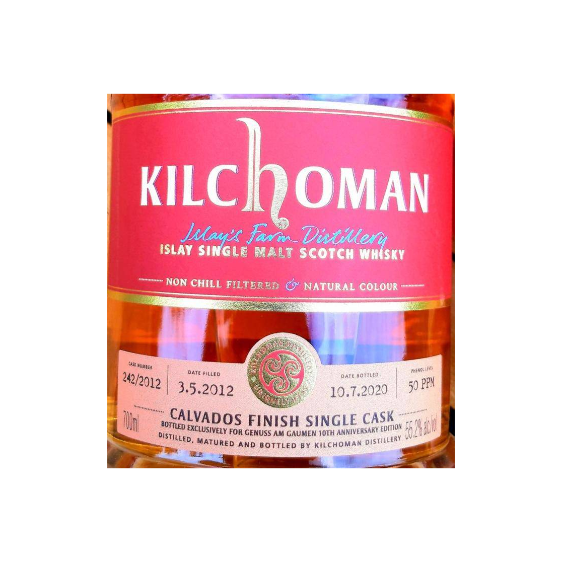 Kilchoman 2012 8 Years Single Malt Whisky