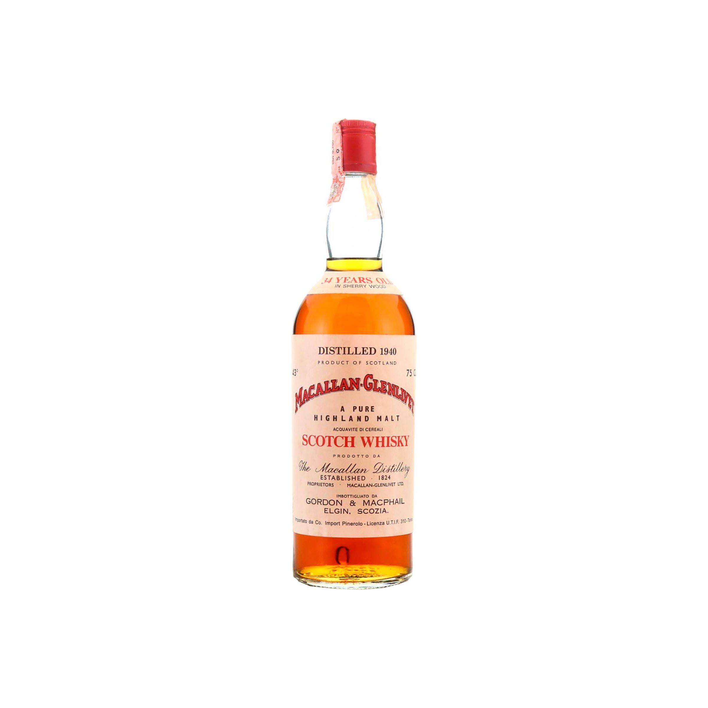 The Macallan 1940 34 Years Single Malt Whisky