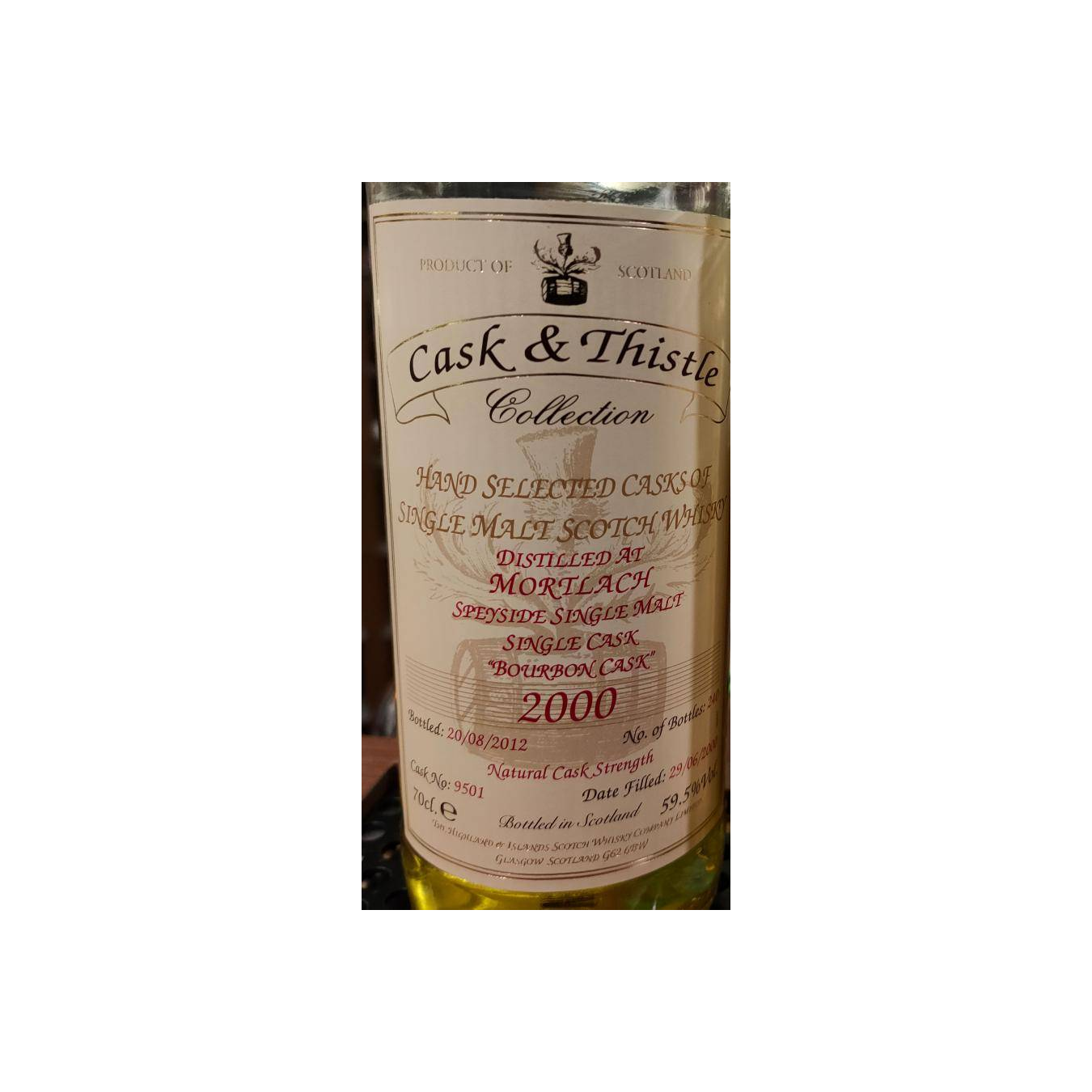 Mortlach 2000 12 Years Single Malt Whisky