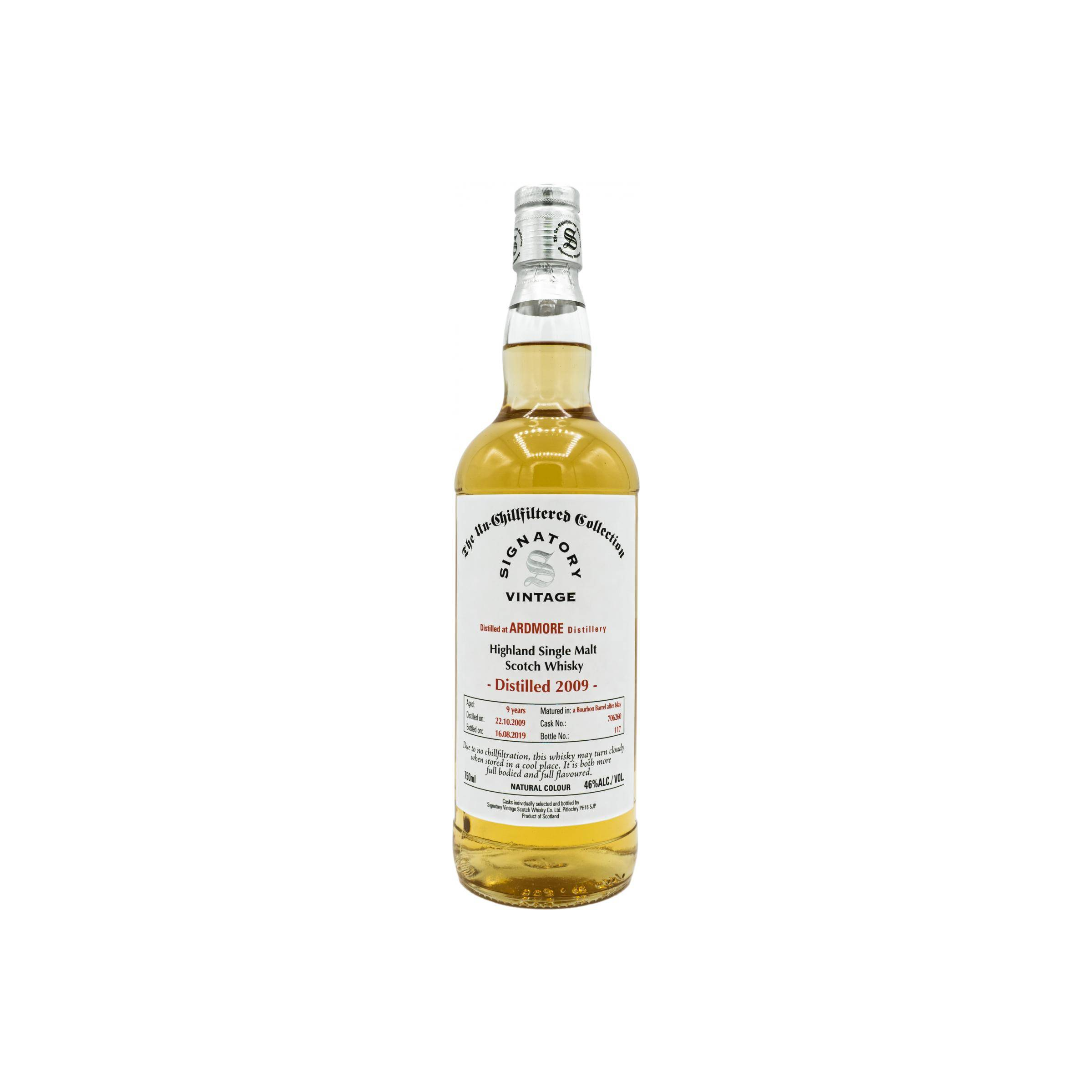 Ardmore The Un-Chillfiltered Collection 2009 9 Years Single Malt Whisky