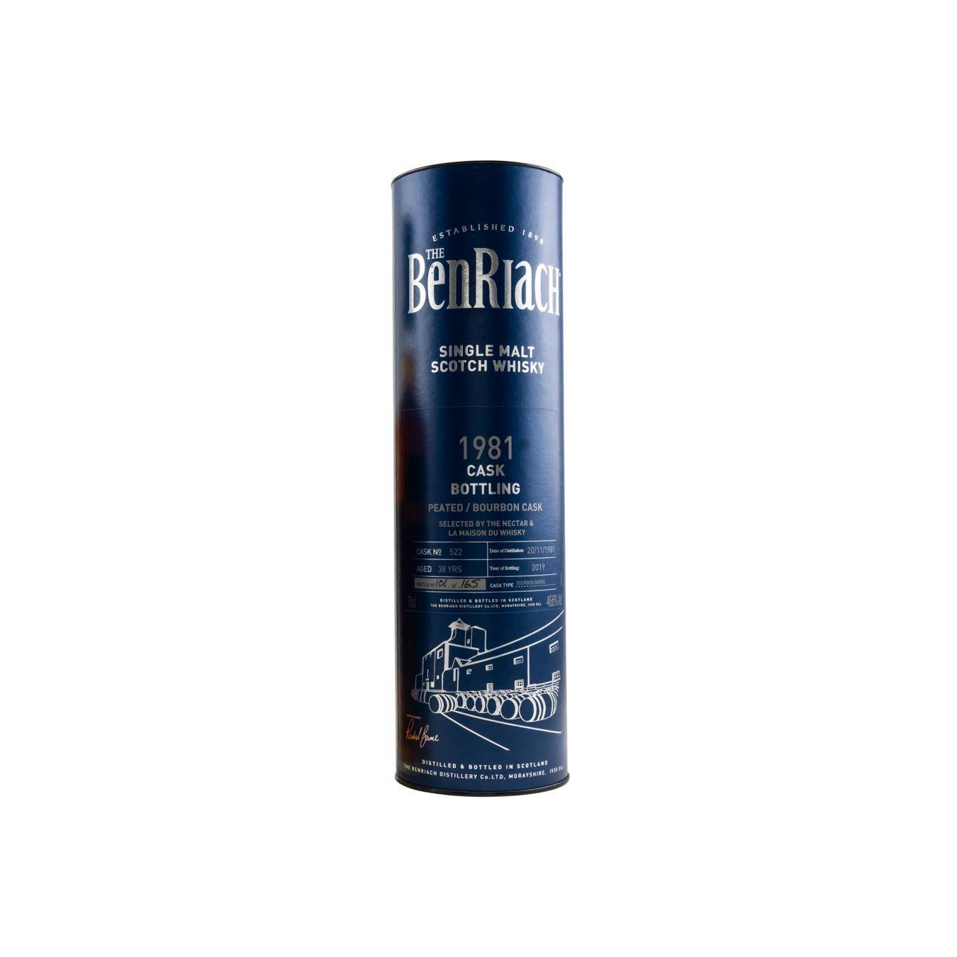 BenRiach Individual Cask Bottling 1981 38 Years Single Malt Whisky 3