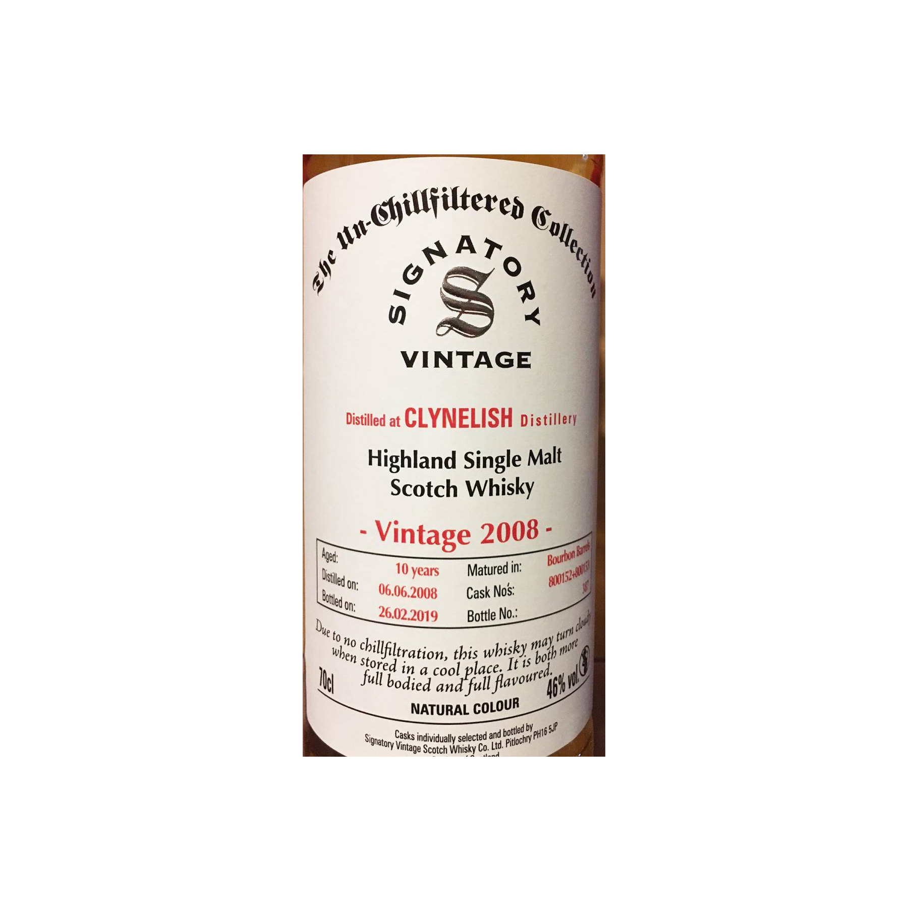 Clynelish The Un-Chillfiltered Collection 2008 10 Years Single Malt Whisky 2