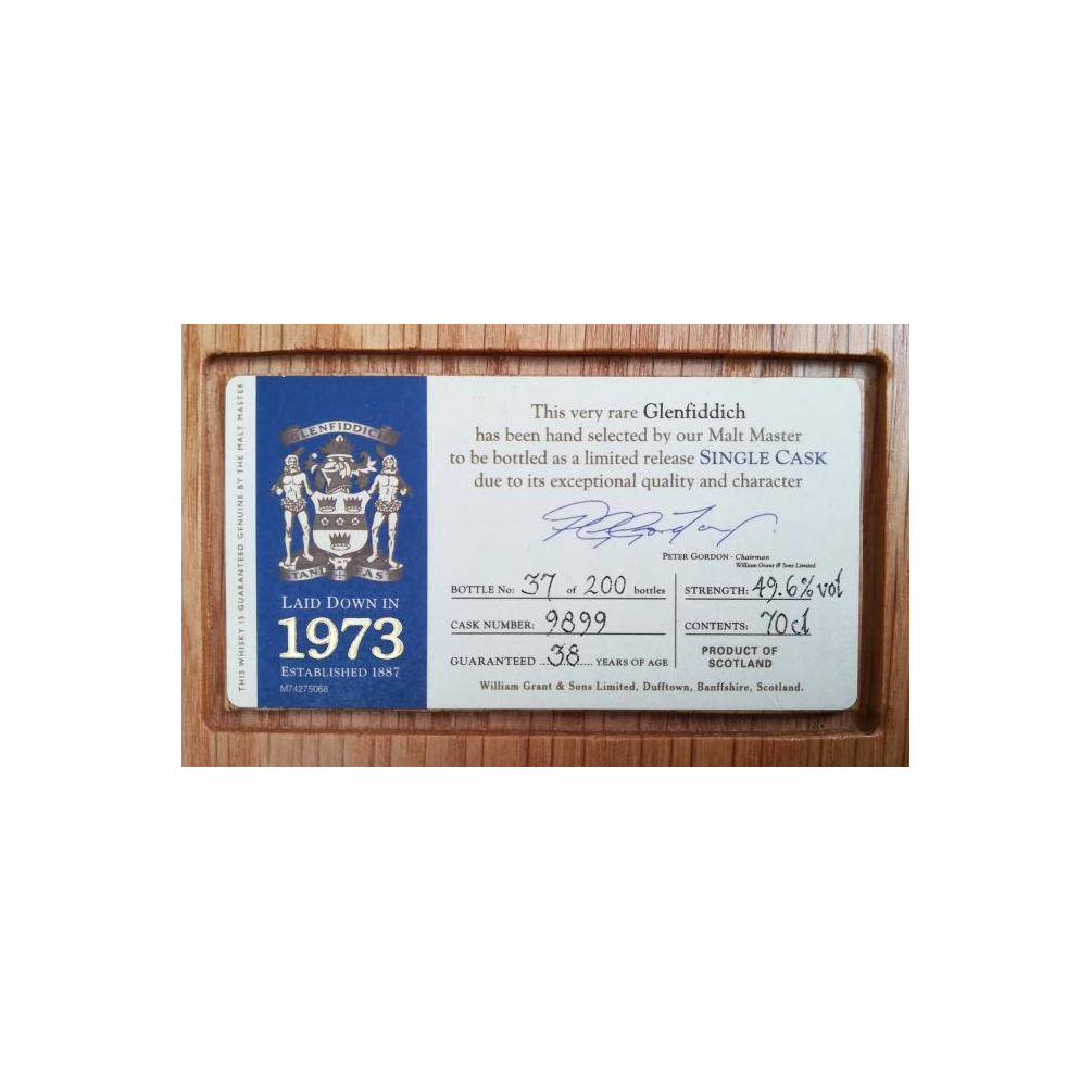 Glenfiddich 1973 38 Years Single Malt Whisky 3