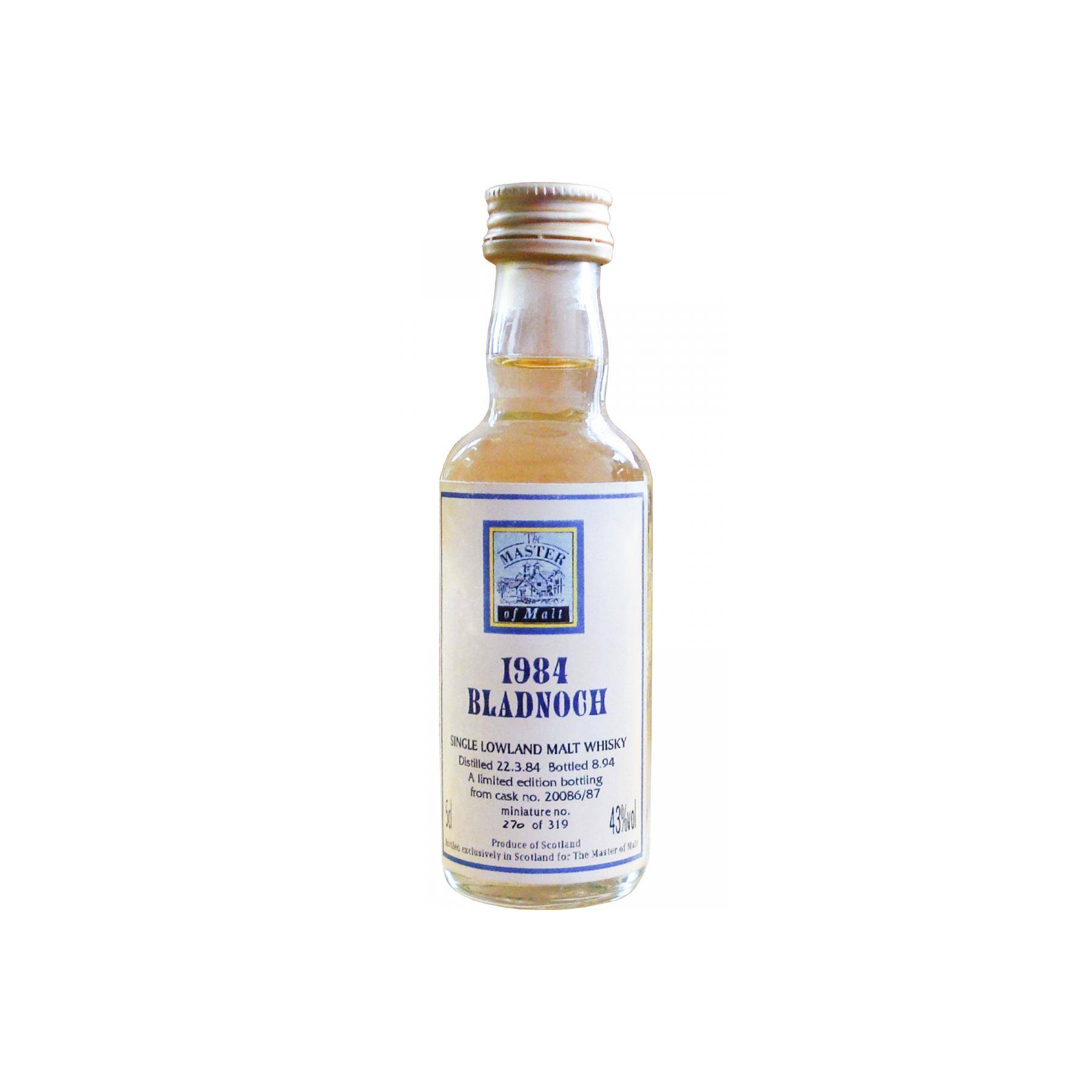 Bladnoch Miniature 1984 10 Years Single Malt Whisky 2