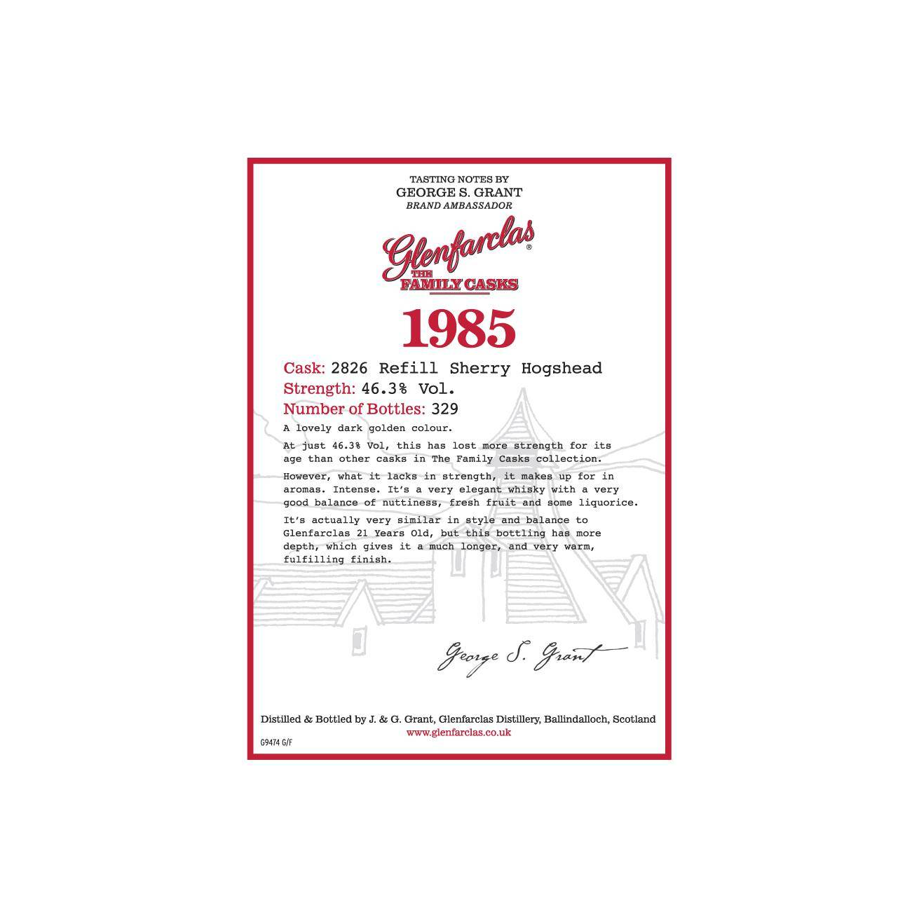 Glenfarclas 1985 21 Years Single Malt Whisky 2