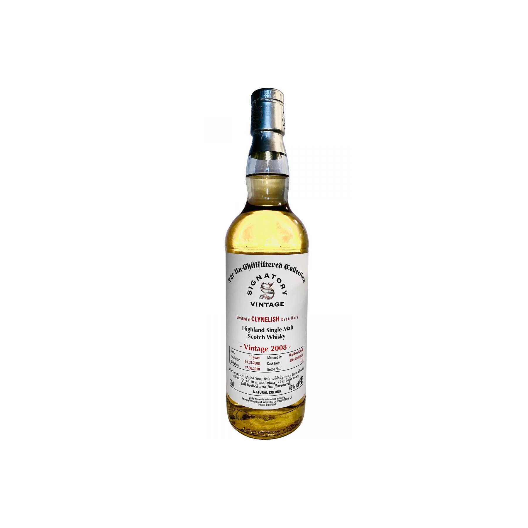Clynelish The Un-Chillfiltered Collection 2008 10 Years Single Malt Whisky
