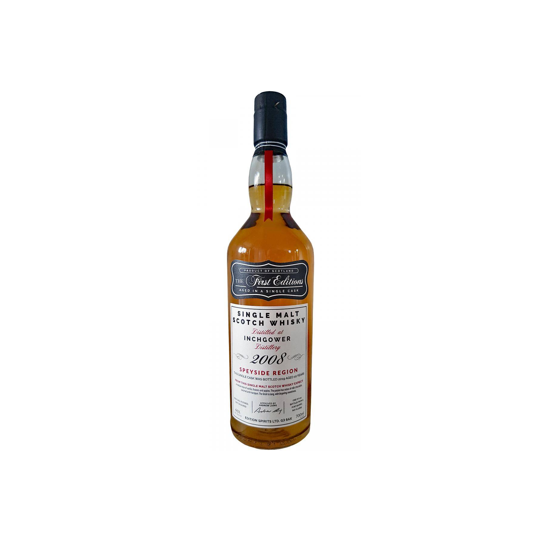 Inchgower The First Editions 2008 10 Years Single Malt Whisky