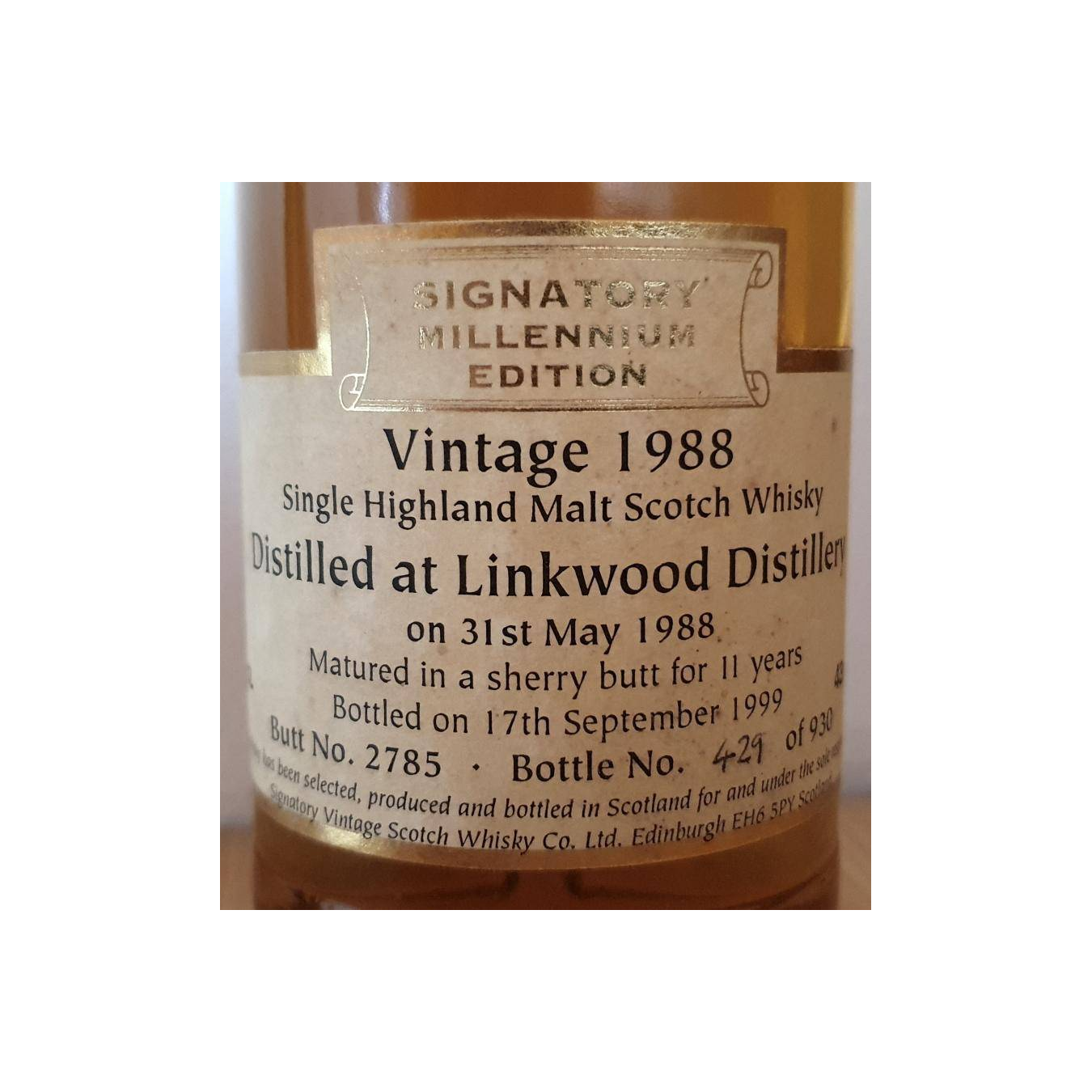 Linkwood 1988 11 Years Single Malt Whisky 2