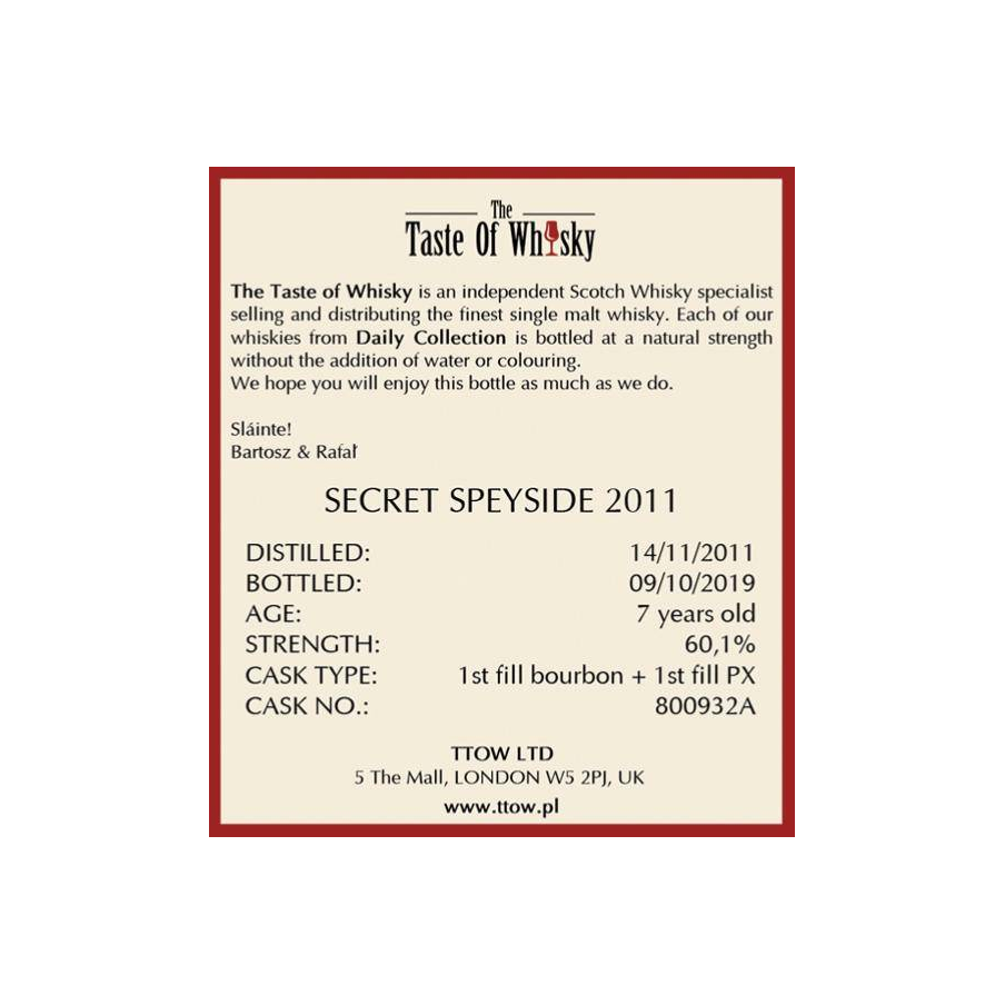 Secret Speyside 2011 TTOW 2