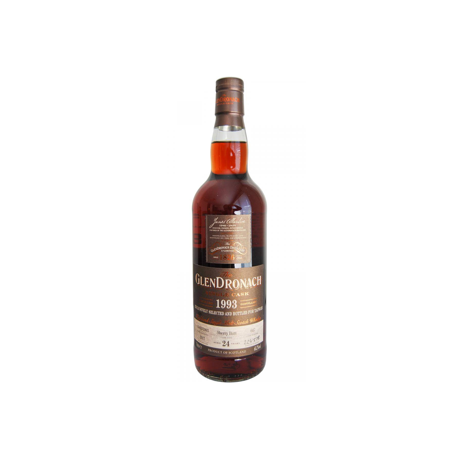 GlenDronach Single Cask 1993 24 Years Single Malt Whisky