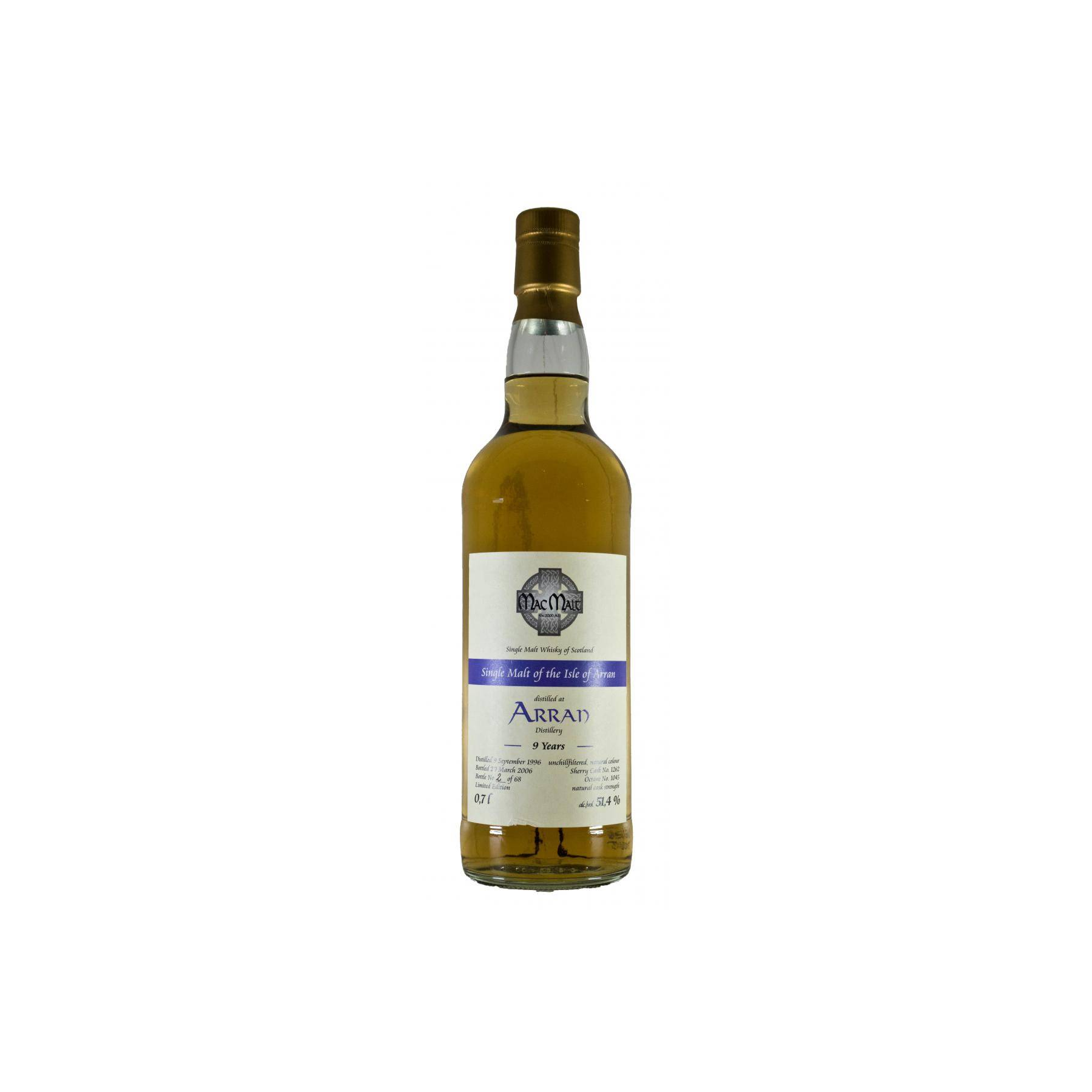 Arran 1996 9 Years Single Malt Whisky
