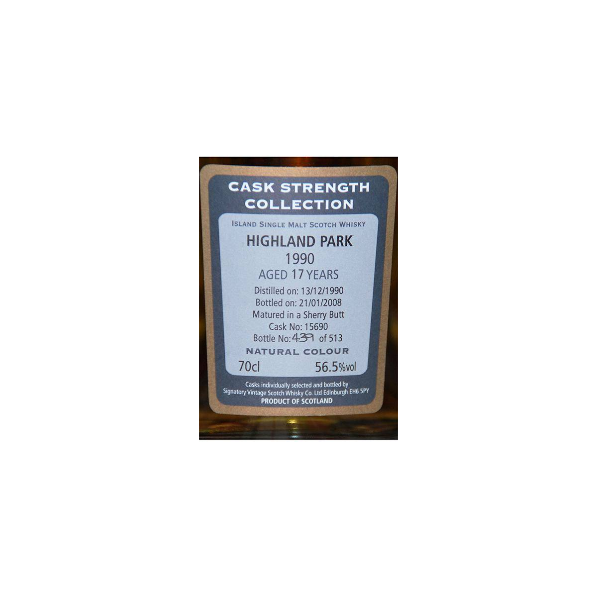 Highland Park Cask Strength Collection 1990 17 Years Single Malt Whisky 2