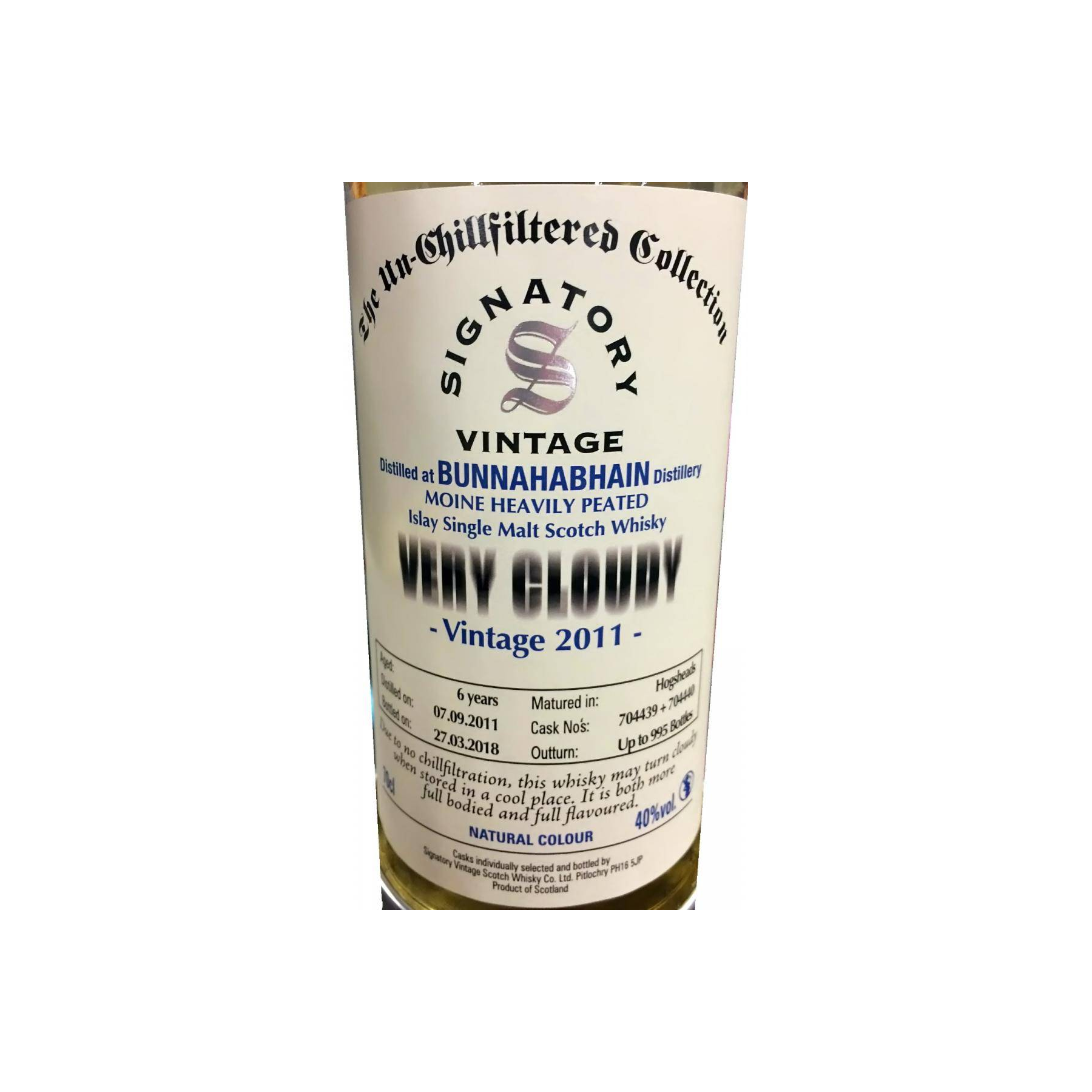 Bunnahabhain 2011 6 Years Single Malt Whisky 2