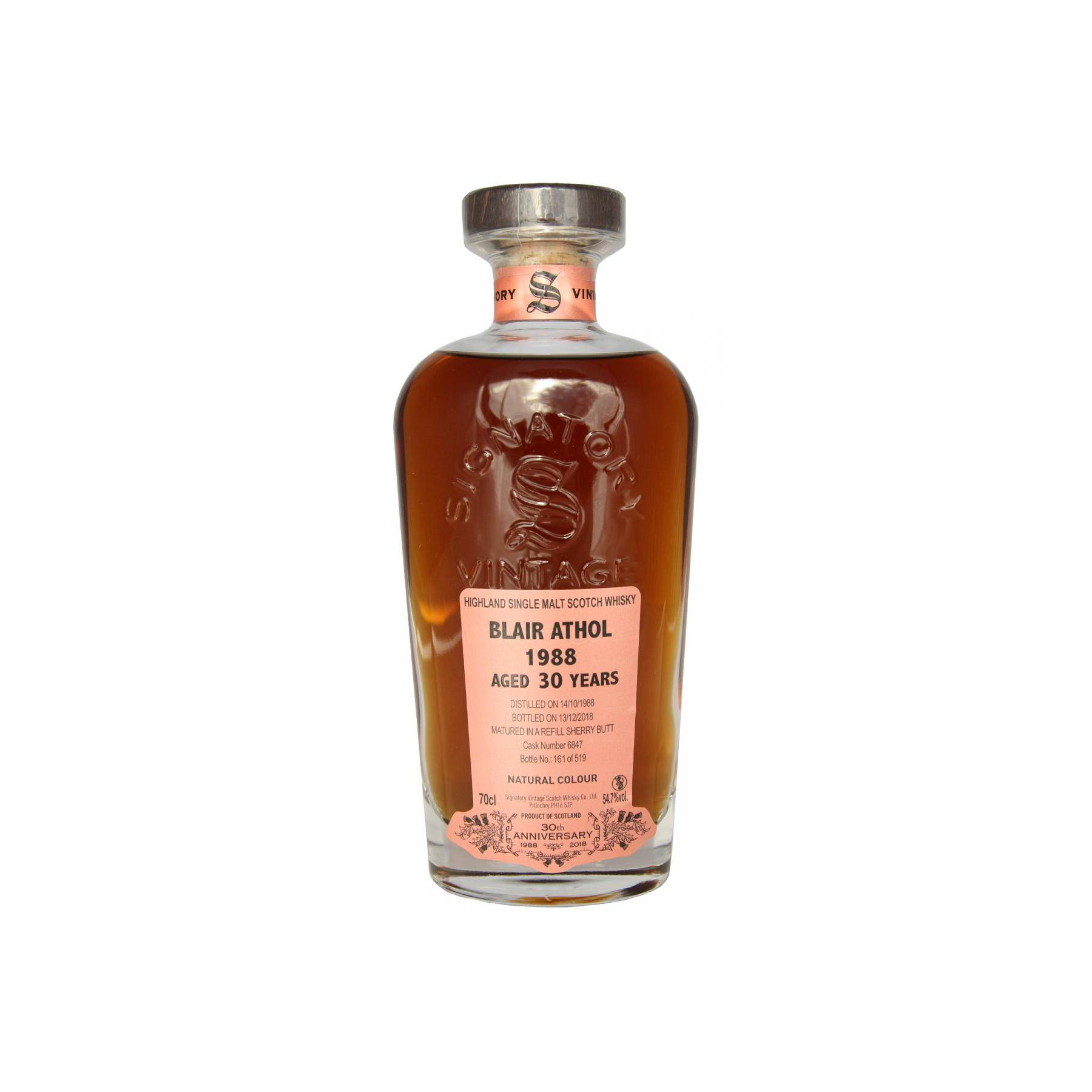 Blair Athol 1988 30 Years Single Malt Whisky