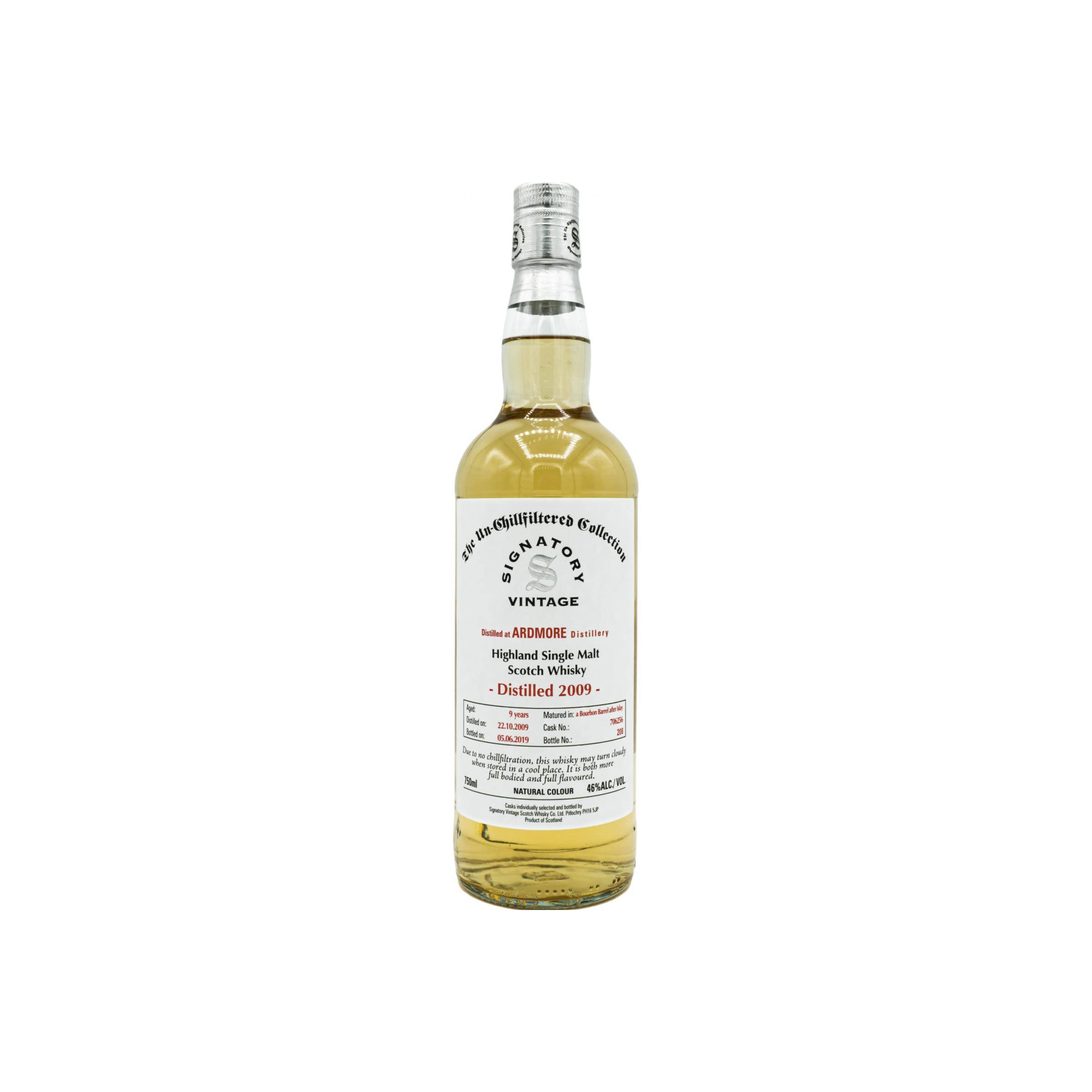 Ardmore The Un-Chillfiltered Collection 2009 9 Years Single Malt Whisky