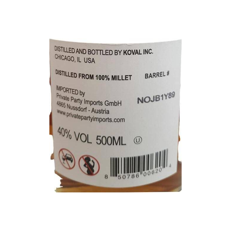 KOVAL Single Cask Blended Grain Whisky 3