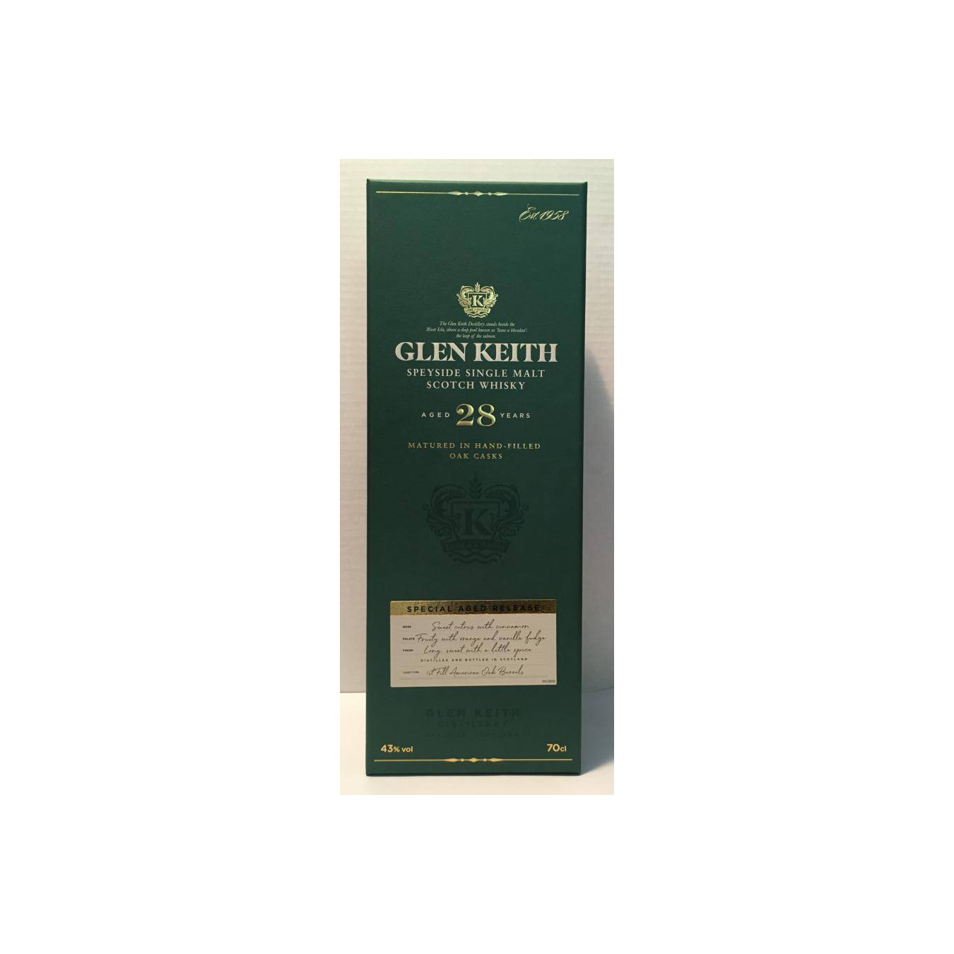 Glen Keith 28 Years Single Malt Whisky 3