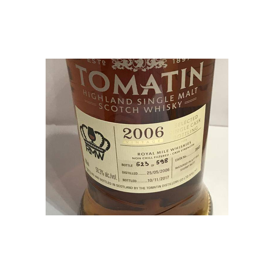 Tomatin 2006 11 Years Single Malt Whisky 3