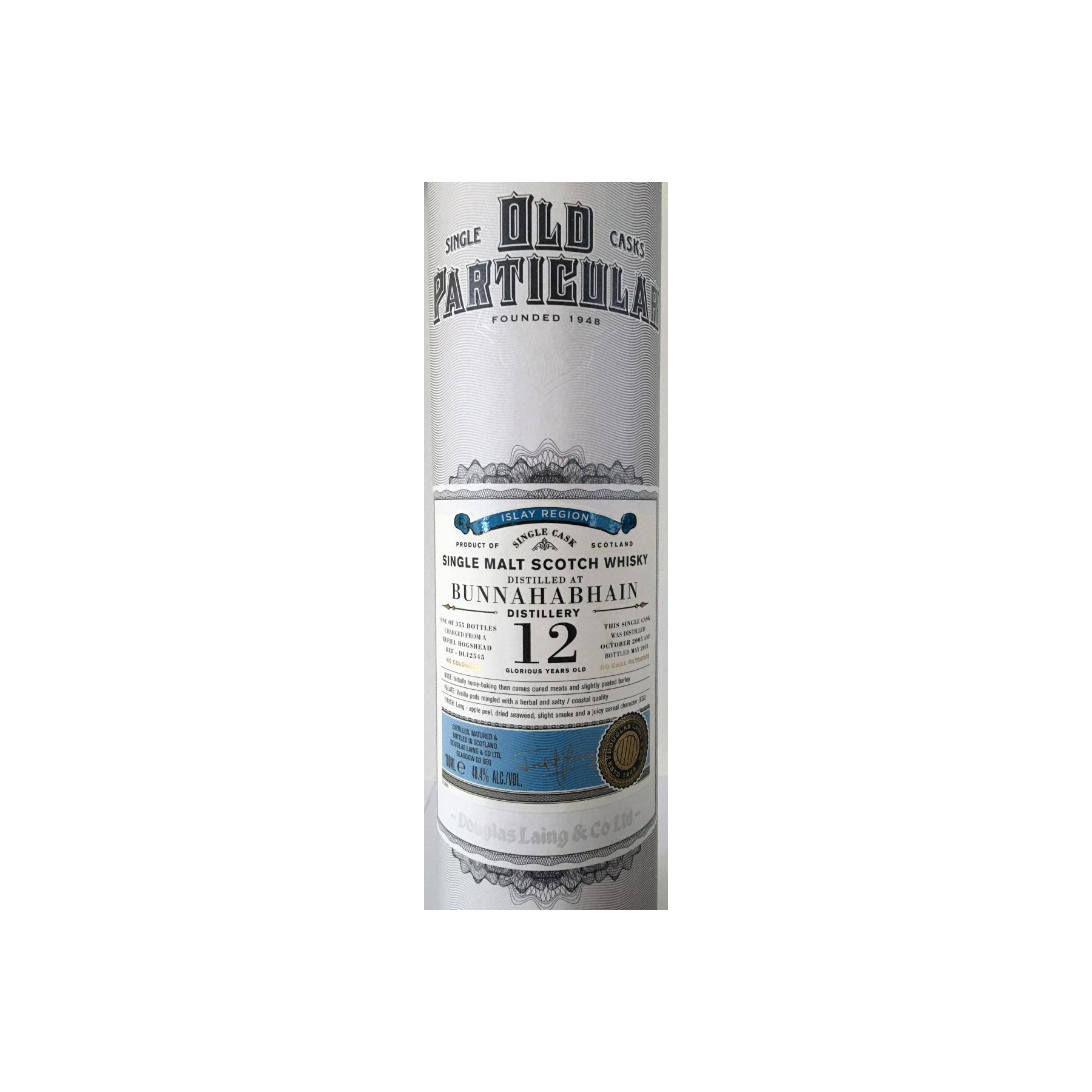 Bunnahabhain Old Particular 2005 12 Years Single Malt Whisky 2