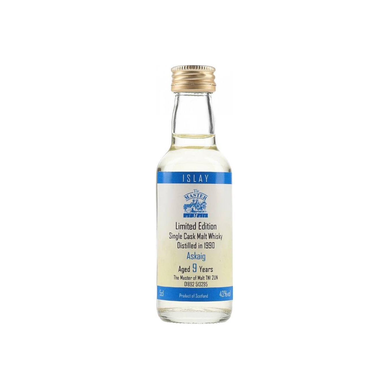 Master of Malt Miniature 1990 9 Years Single Malt Whisky 2