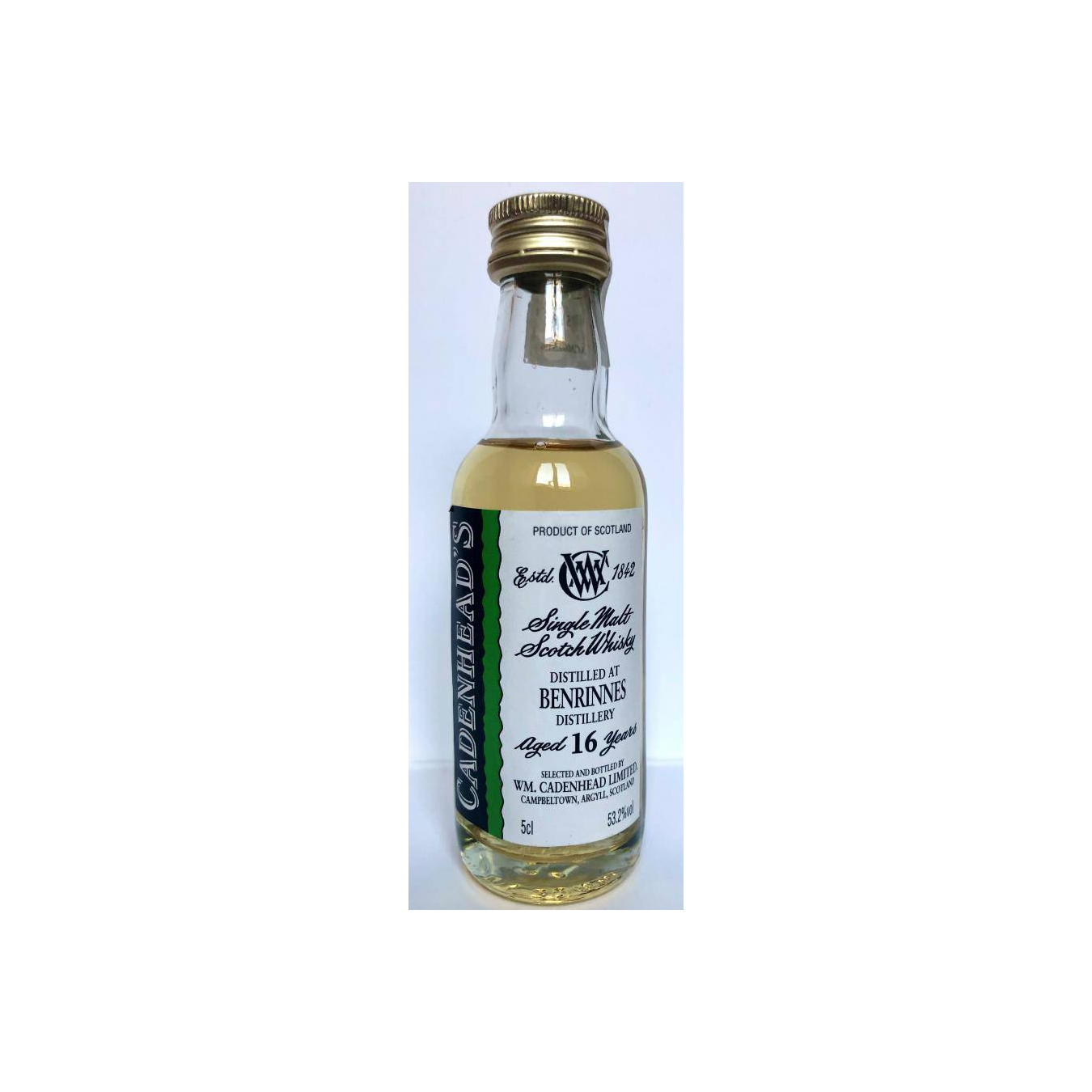Benrinnes Miniature 1996 16 Years Single Malt Whisky