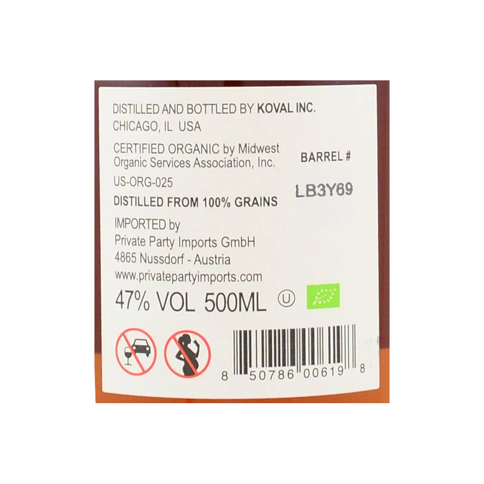 KOVAL Bourbon Whisky 2