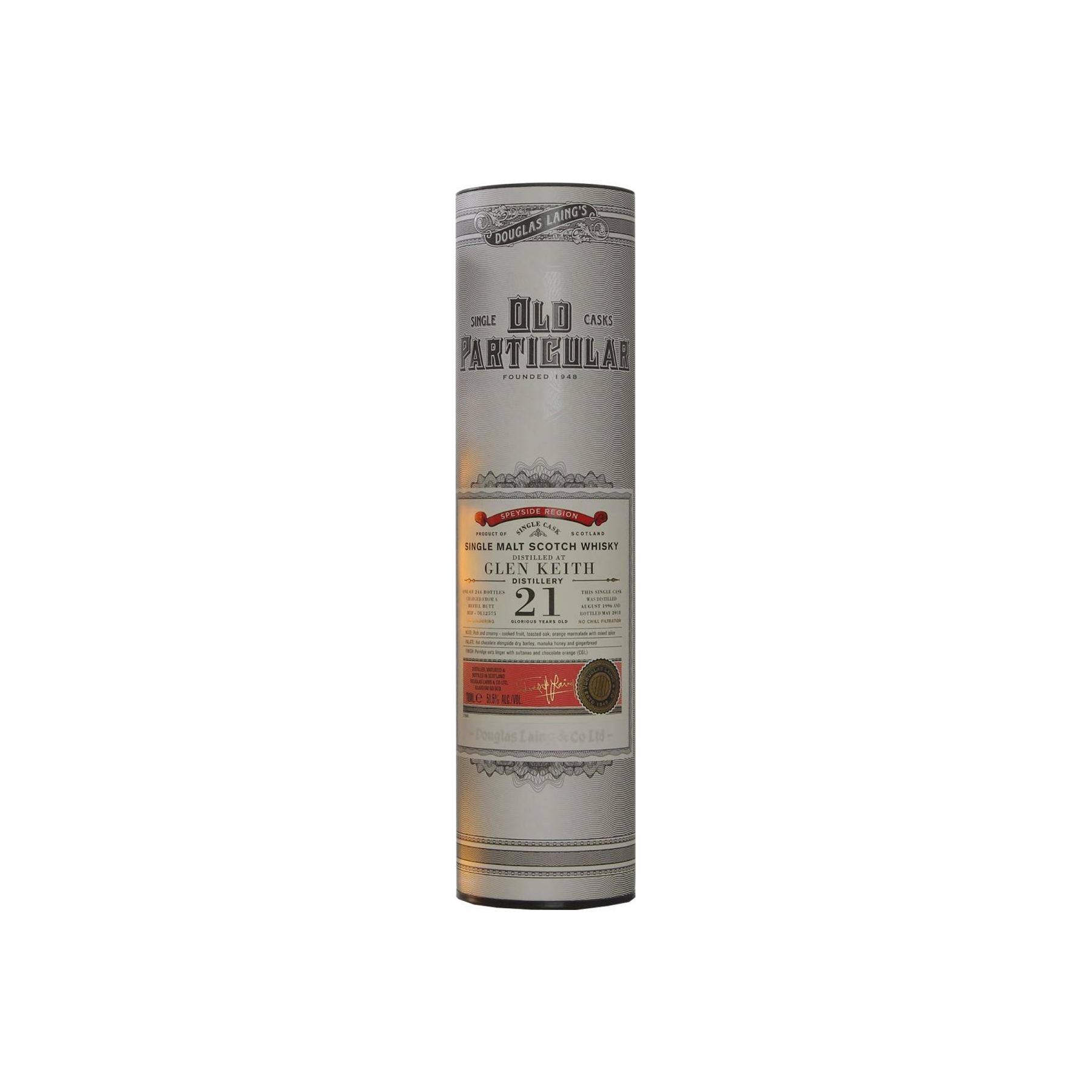 Glen Keith Old Particular 1996 21 Years Single Malt Whisky 2