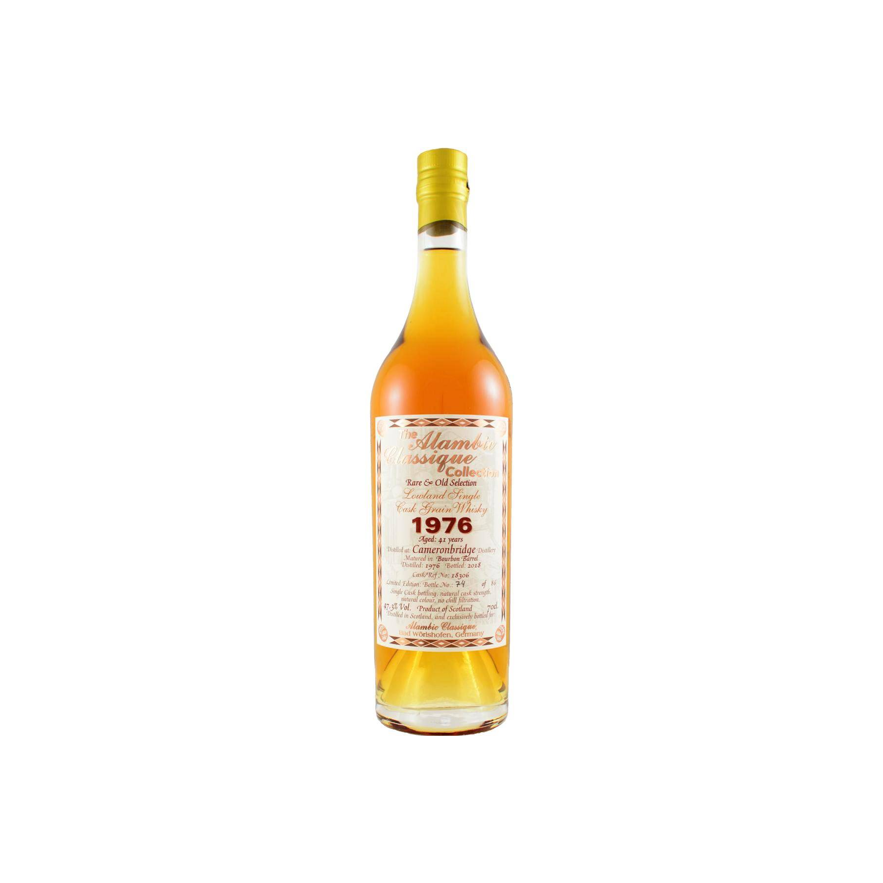 Cameronbridge 1976 41 Years Single Grain Whisky