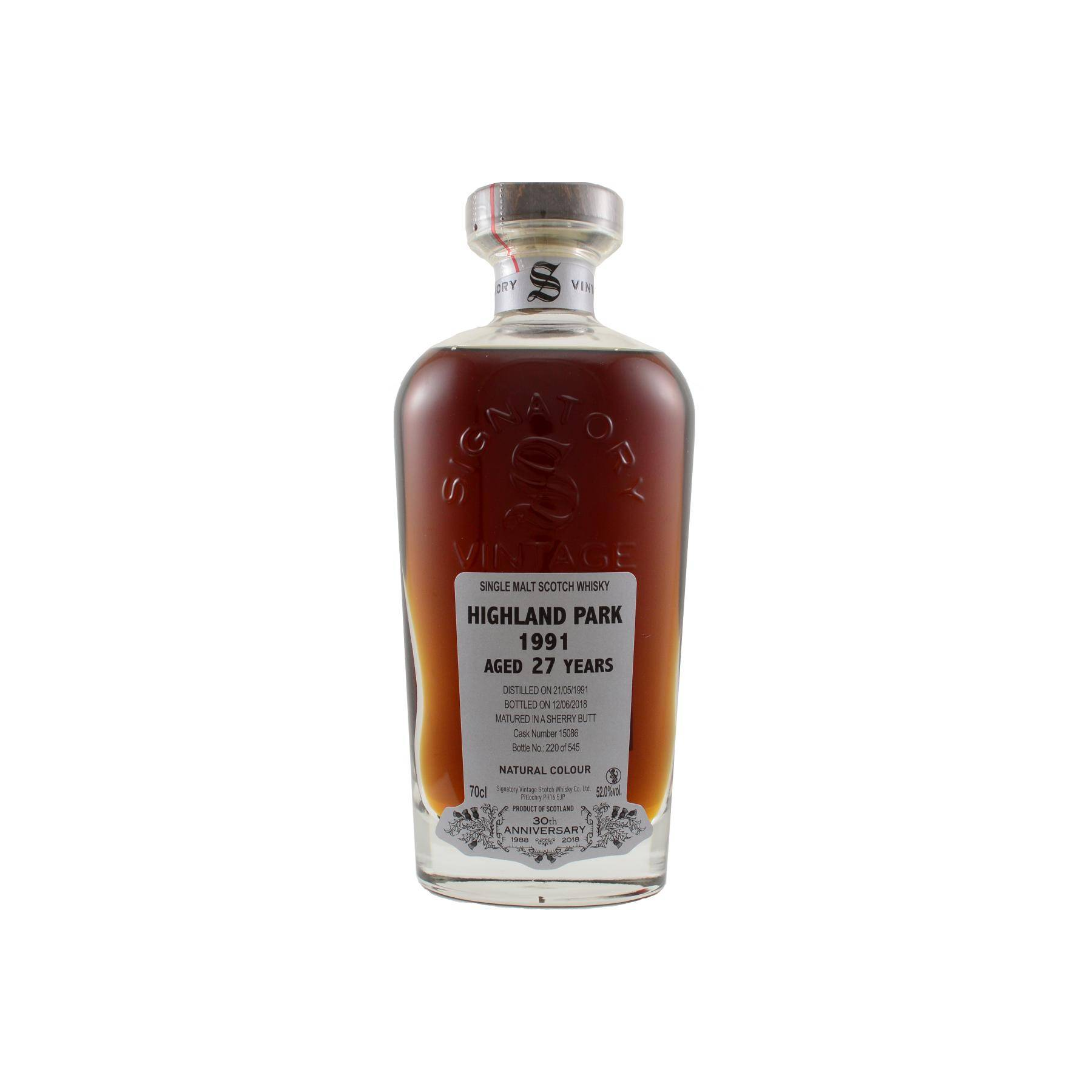 Highland Park 1991 27 Years Single Malt Whisky