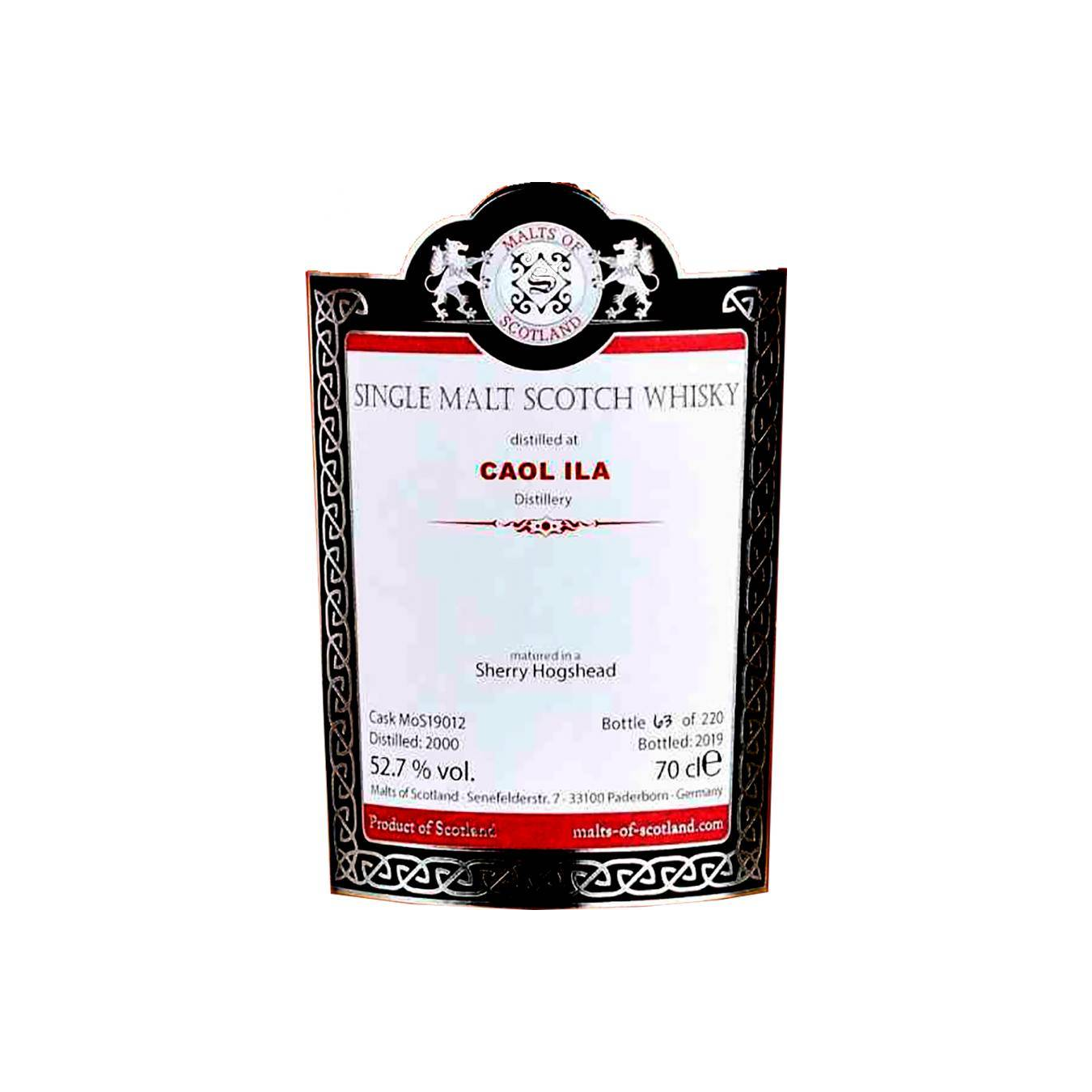 Caol Ila 2000 19 Years Single Malt Whisky 3