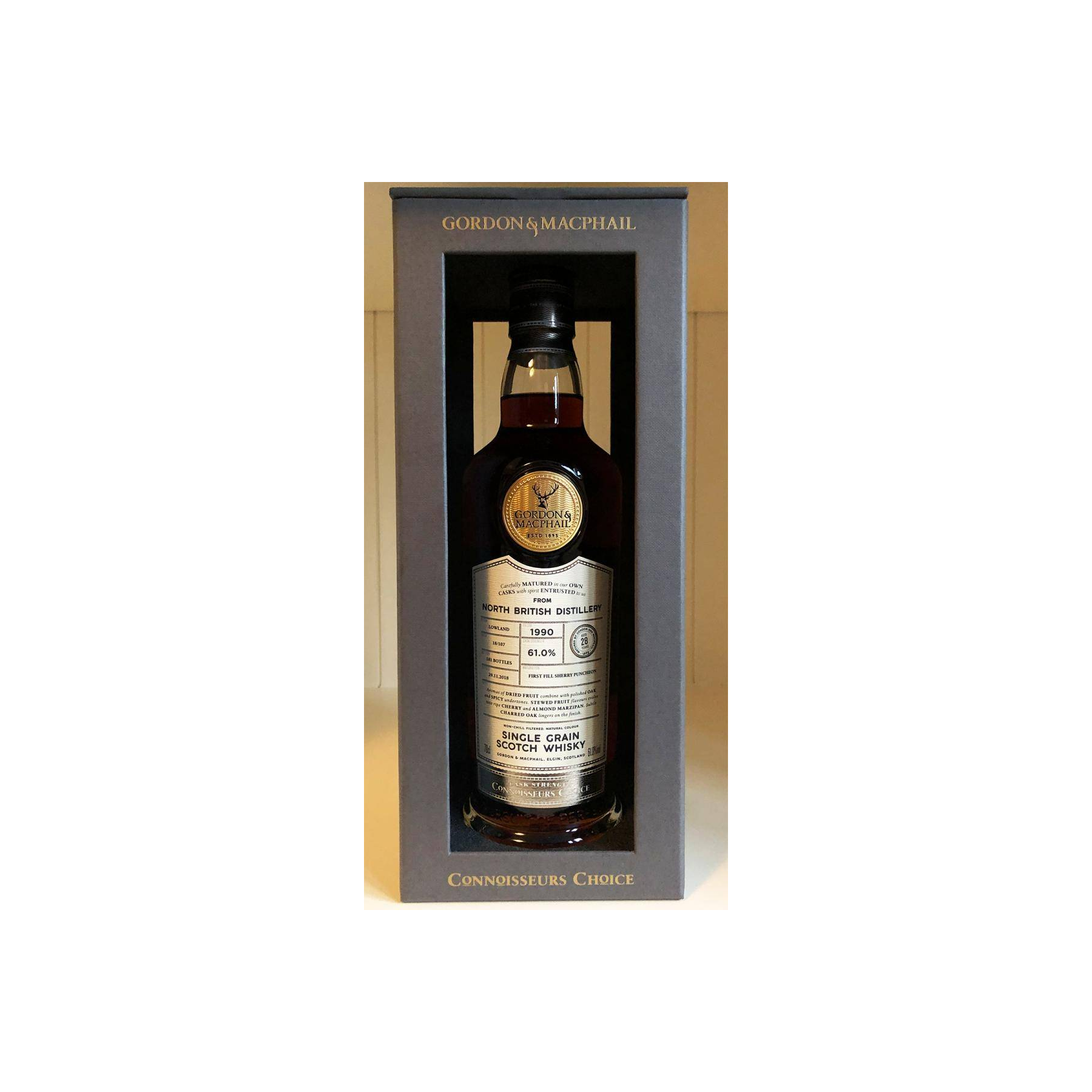 North British Connoisseurs Choice - Cask Strength 1990 28 Years Single Grain Whisky 2