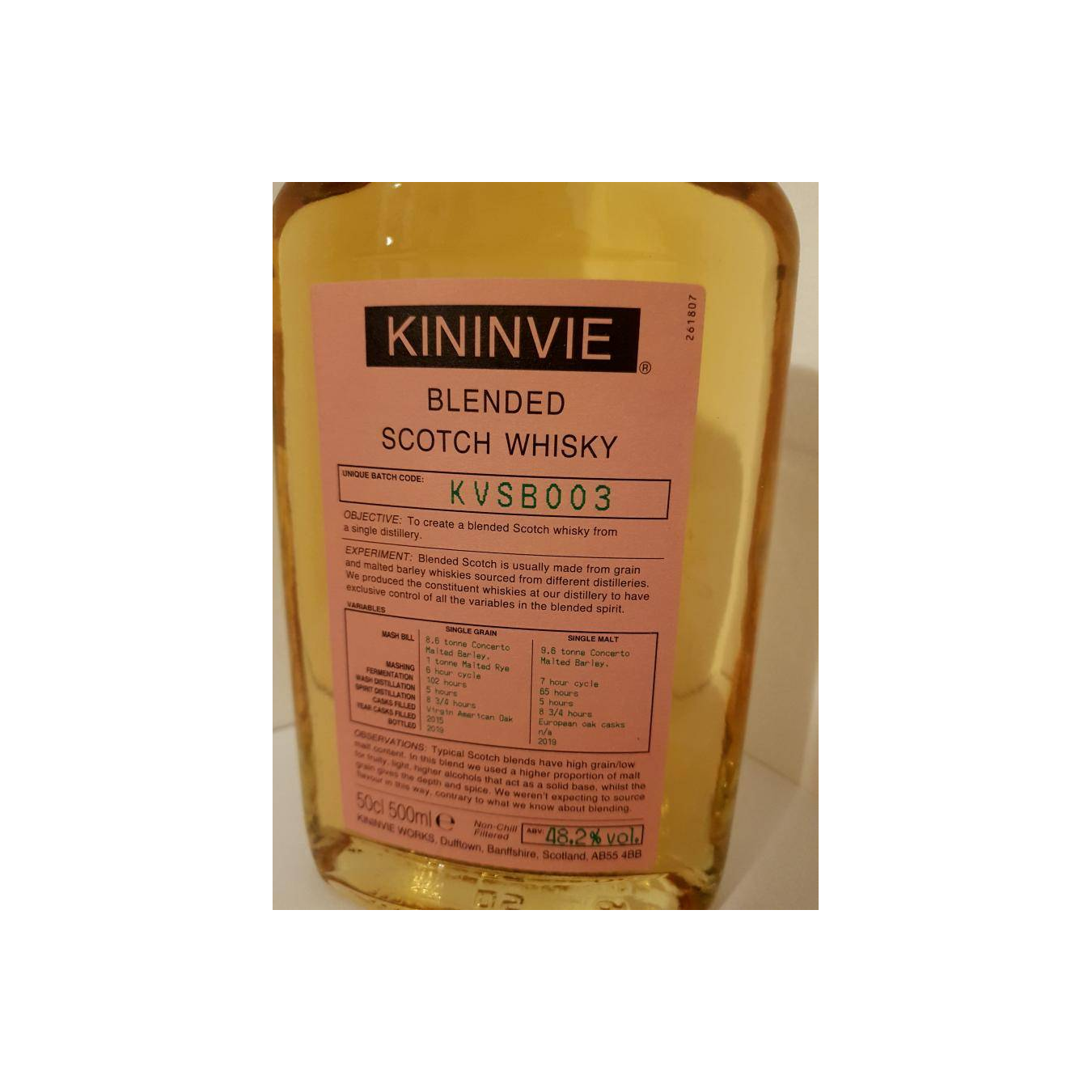 Kininvie Blended Whisky 3