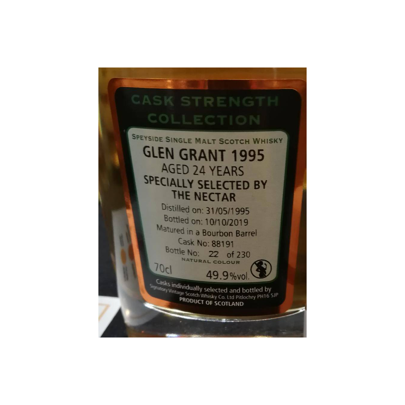 Glen Grant Cask Strength Collection 1995 24 Years Single Malt Whisky 2