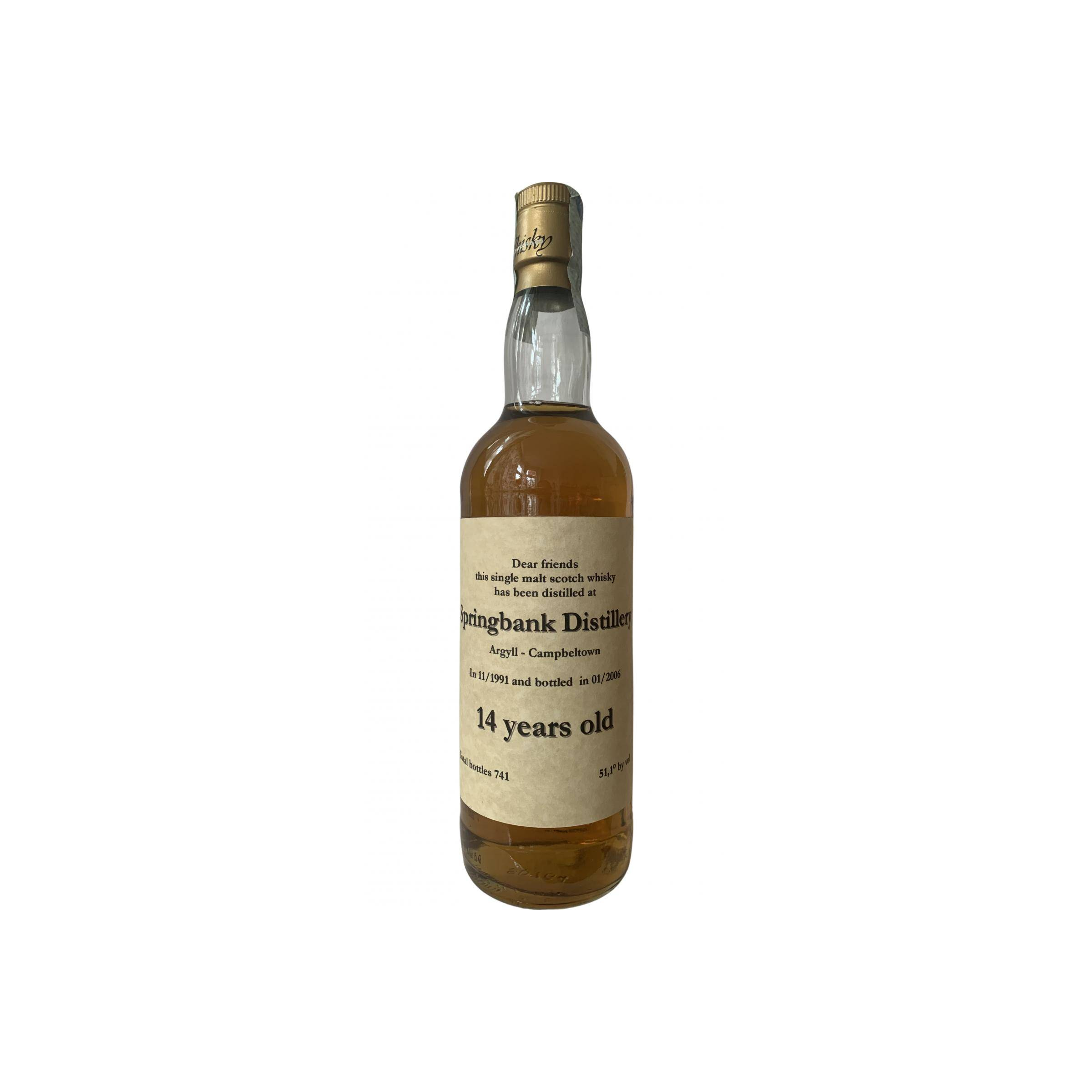 Springbank 1991 14 Years Single Malt Whisky