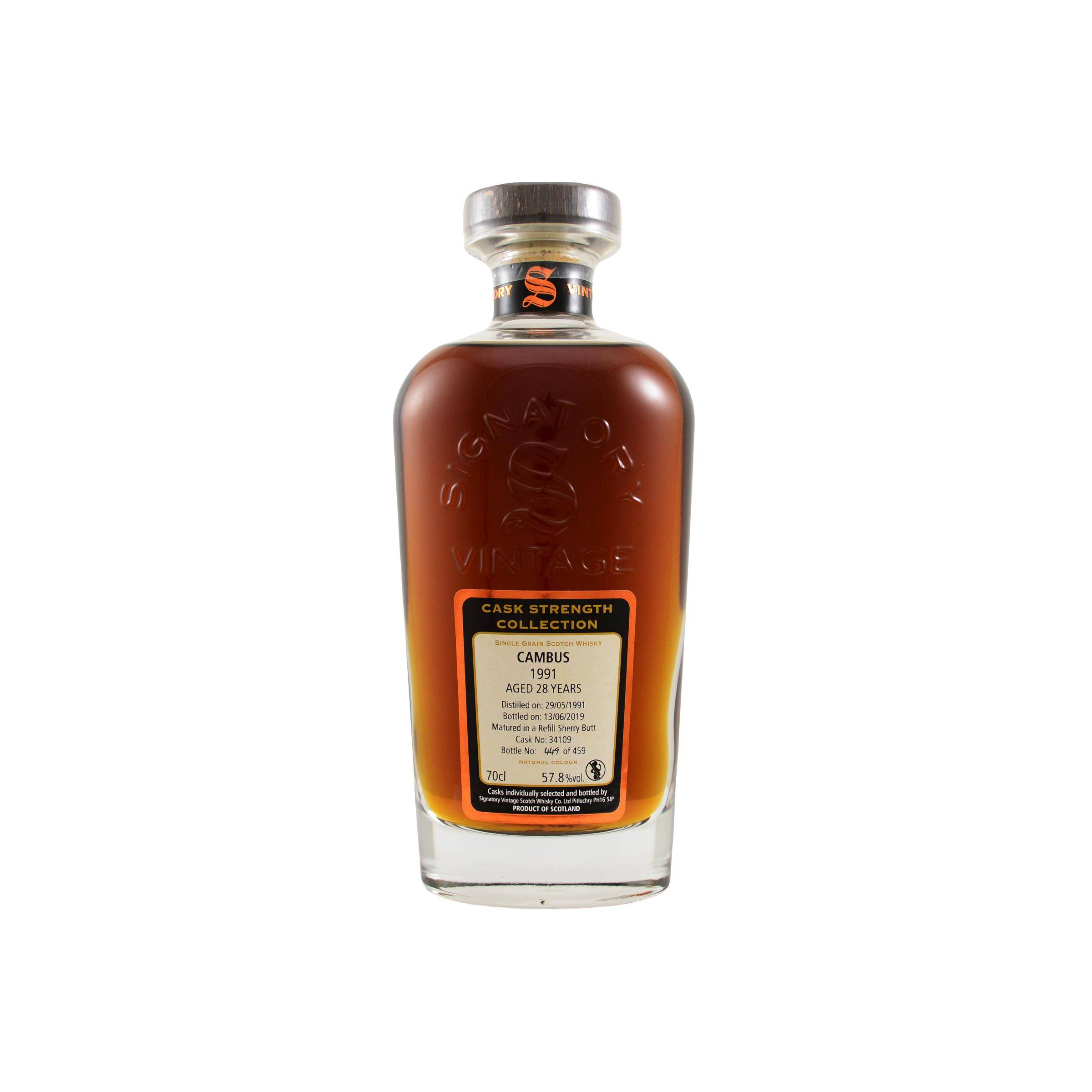 Cambus Cask Strength Collection 1991 28 Years Single Grain Whisky
