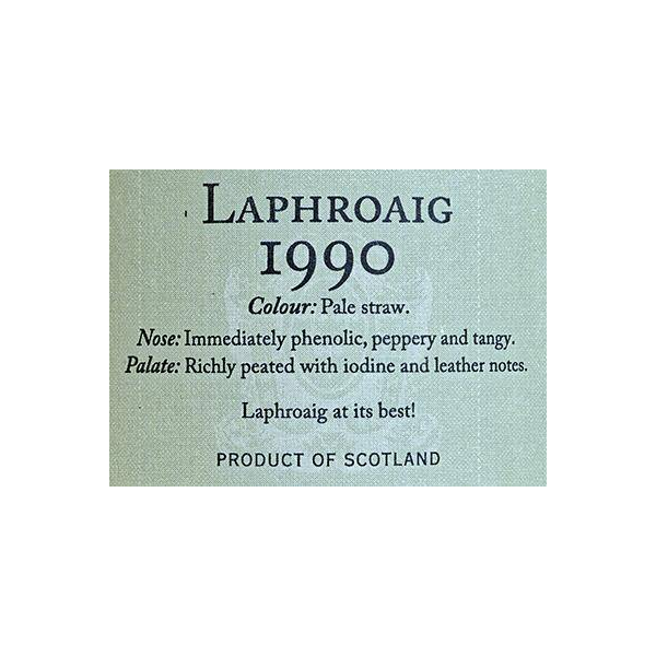 Laphroaig Individual Cask Bottling 1990 18 Years Single Malt Whisky 2