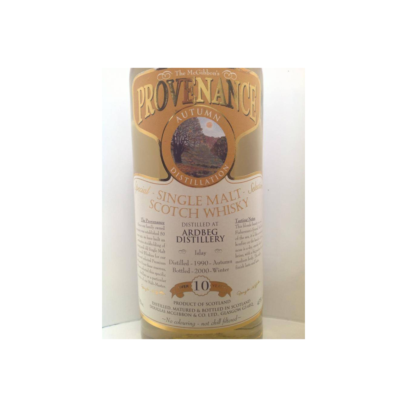 Ardbeg McGibbon's Provenance 1990 10 Years Single Malt Whisky 3