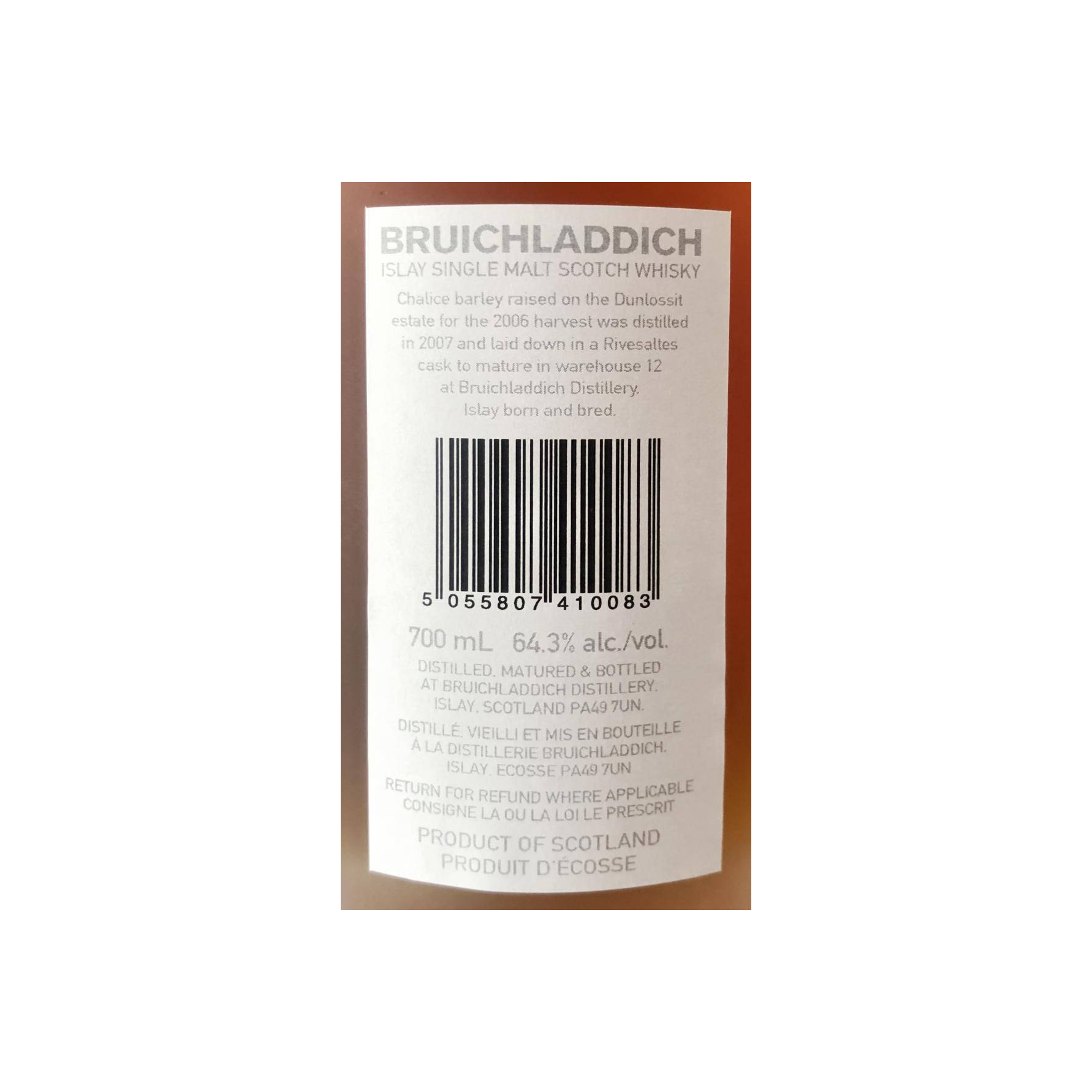 Bruichladdich 2006 11 Years Single Malt Whisky 3