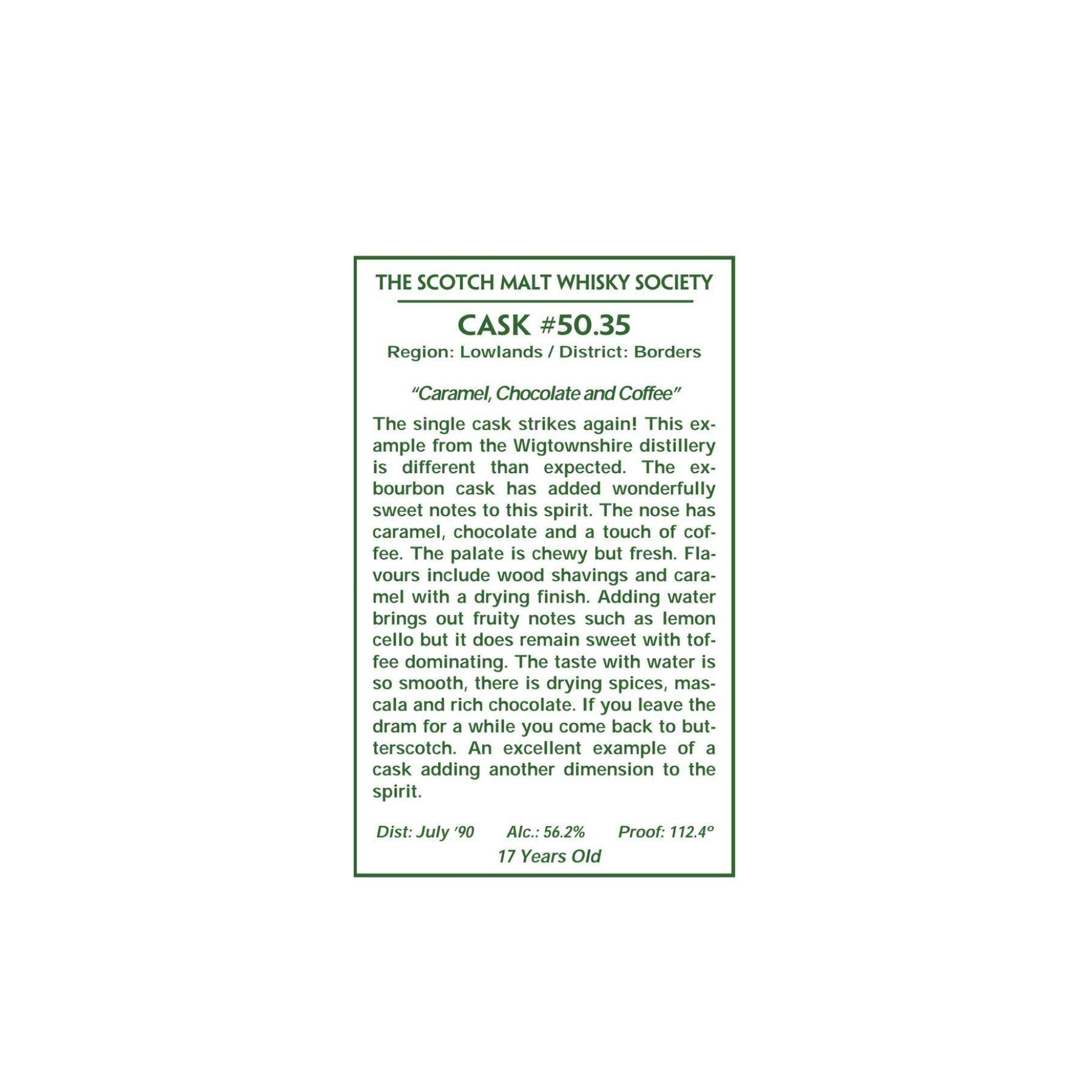 The Scotch Malt Whisky Society 1990 17 Years Single Malt Whisky