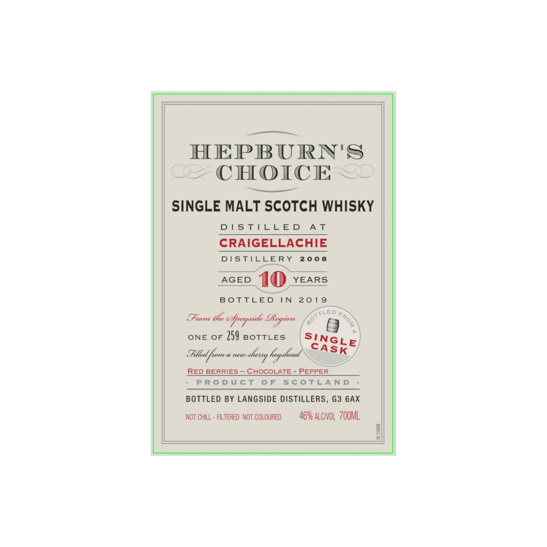 Craigellachie 2008 10 Years Single Malt Whisky