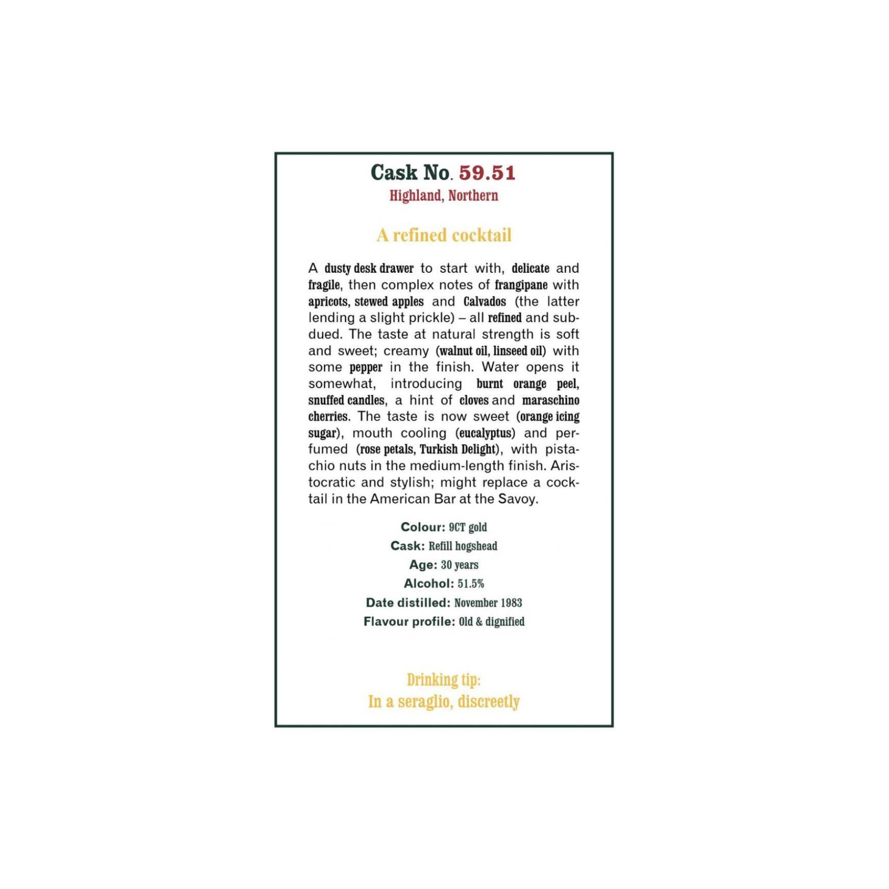 The Scotch Malt Whisky Society 1983 30 Years Single Malt Whisky