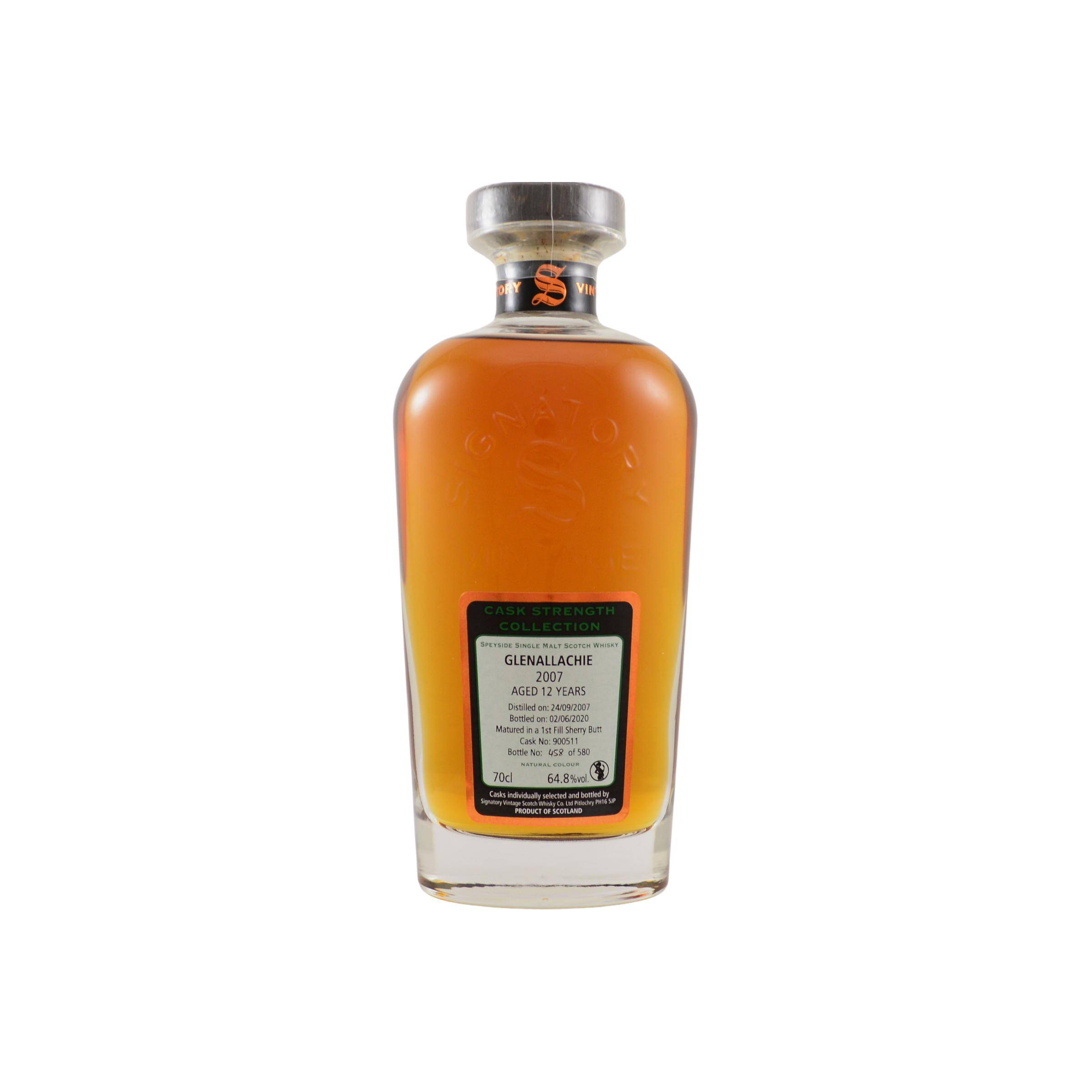 The GlenAllachie Cask Strength Collection 2007 12 Years Single Malt Whisky