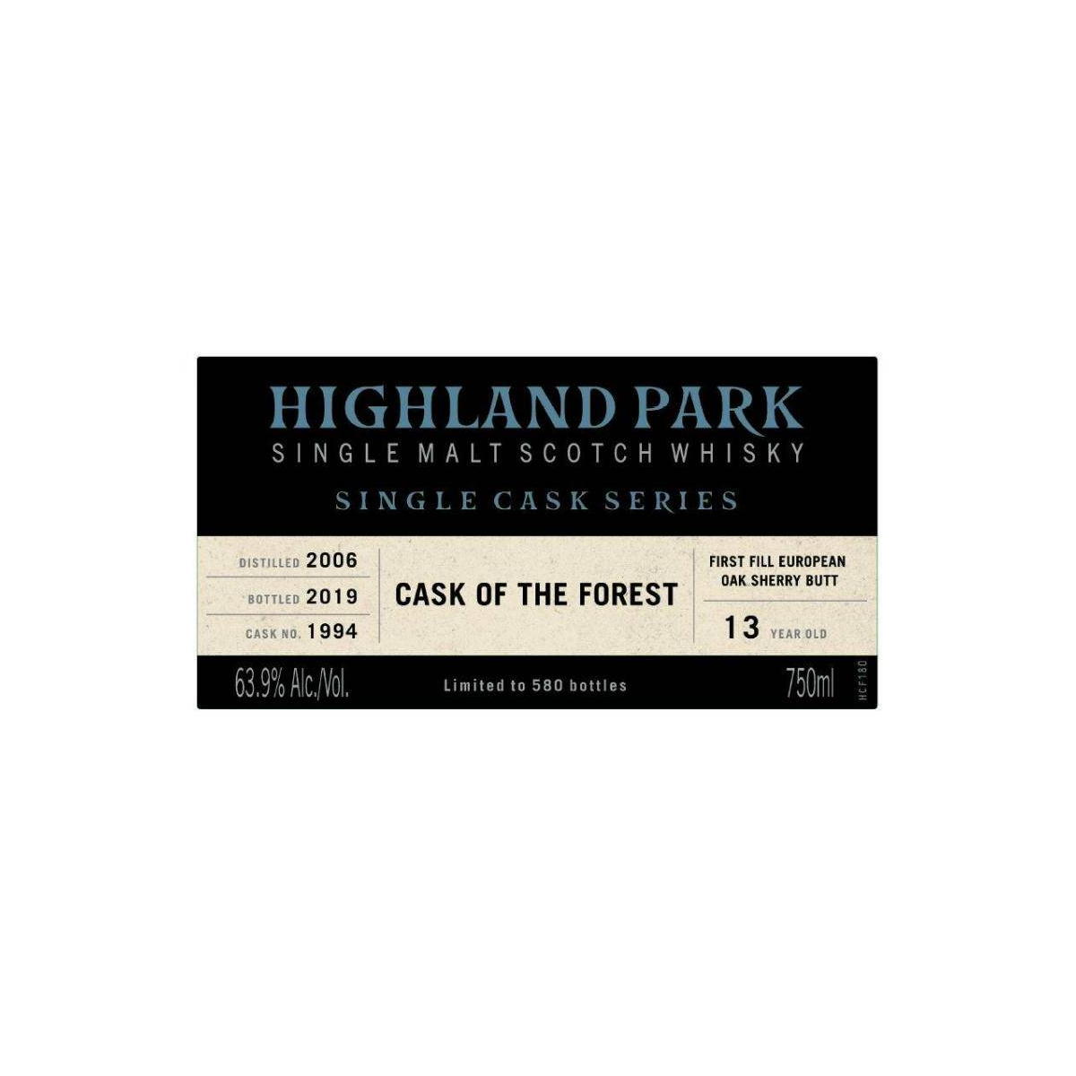 Highland Park Single Cask 2006 13 Years Single Malt Whisky