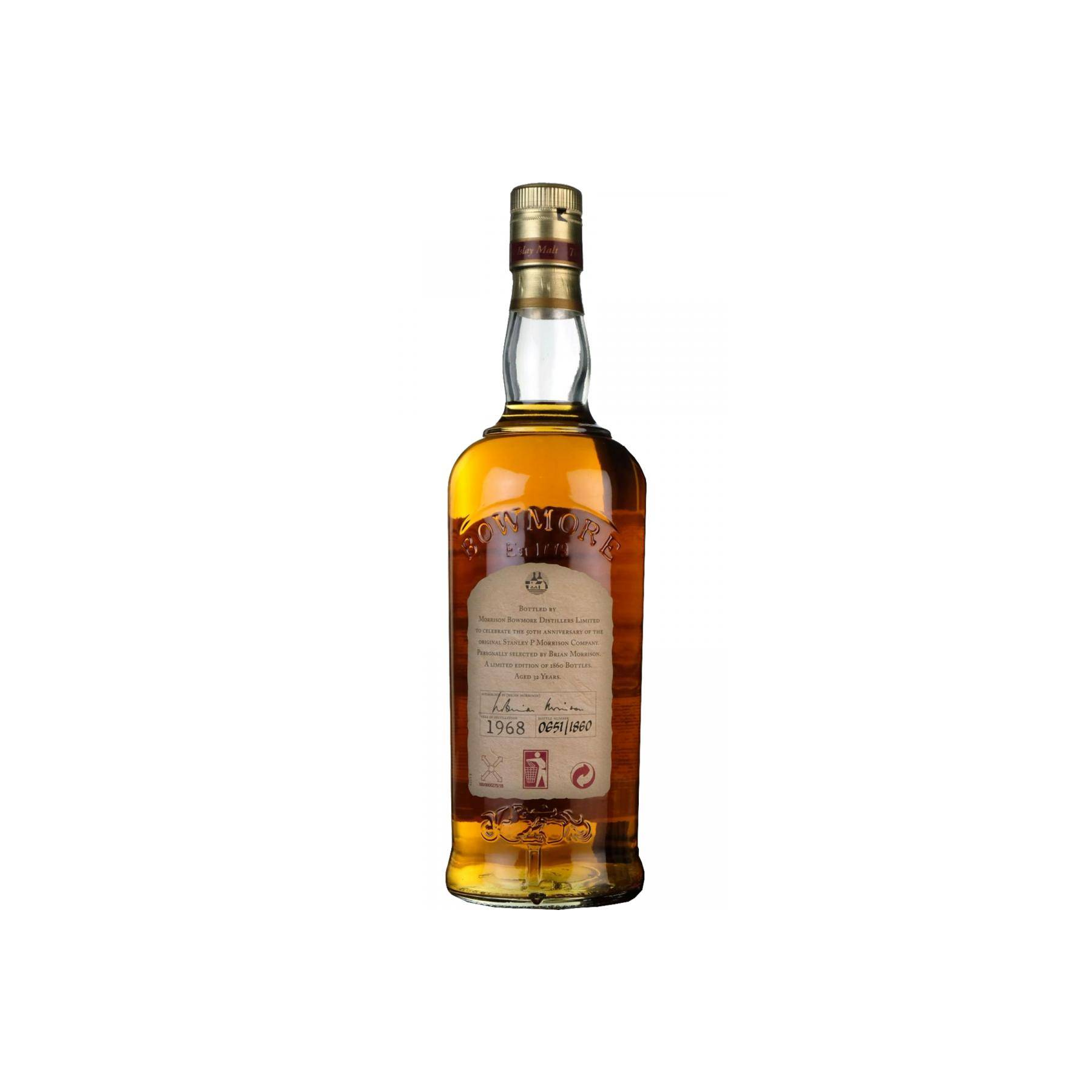 Bowmore 1968 32 Years Single Malt Whisky 3