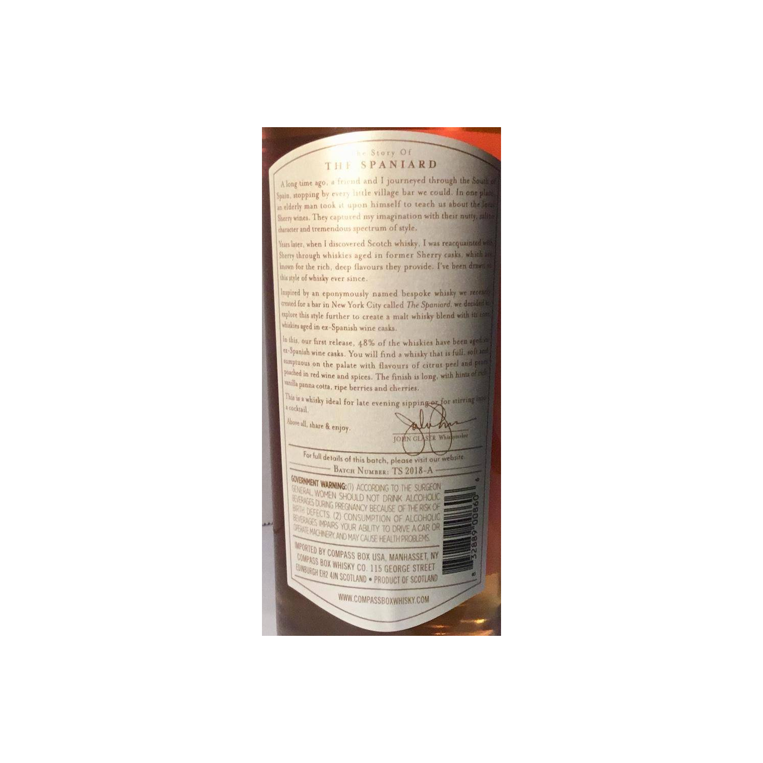 Compass Box Blended Malt Whisky 2