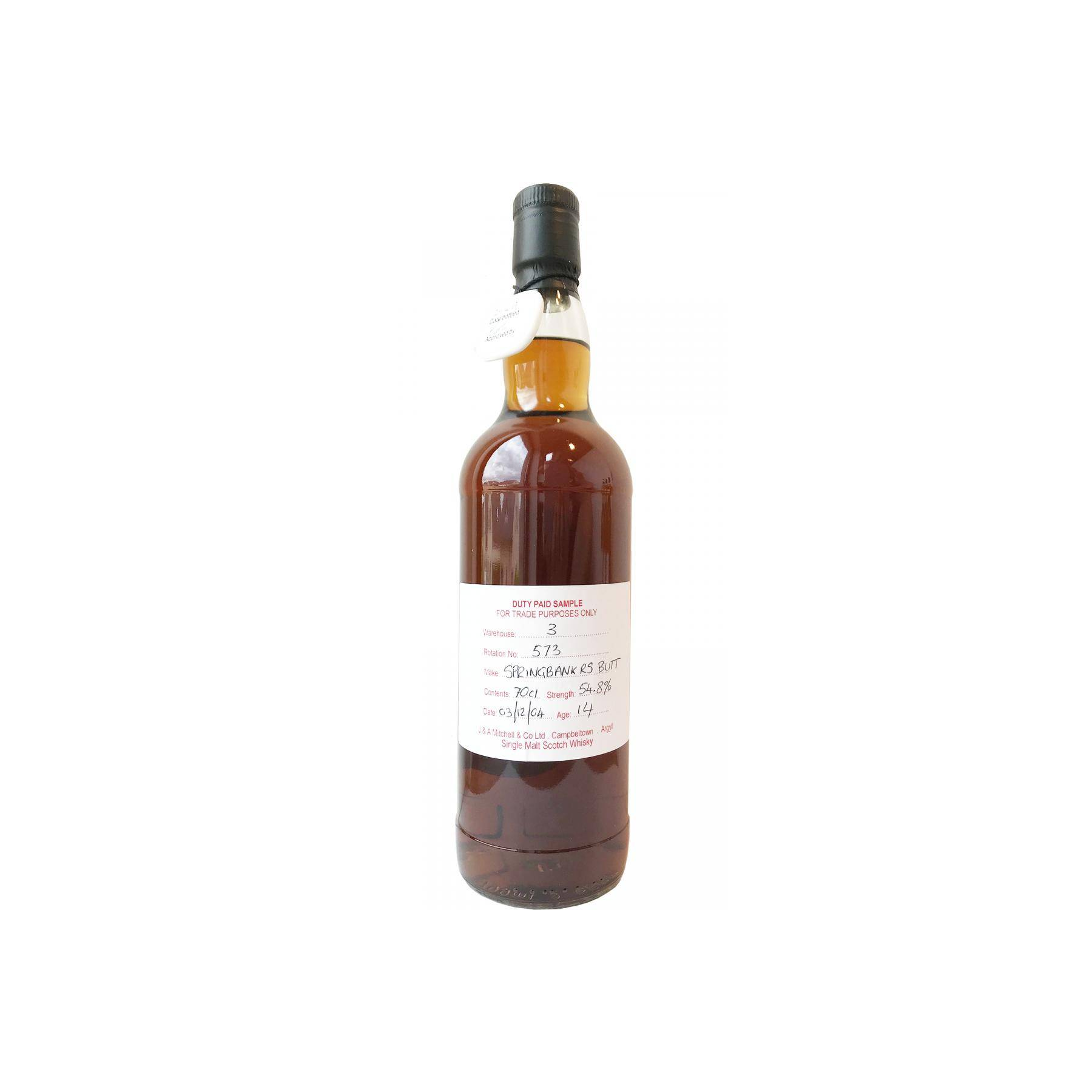 Springbank Duty Paid Sample - For Trade Purposes Only 2004 14 Years Single Malt Whisky