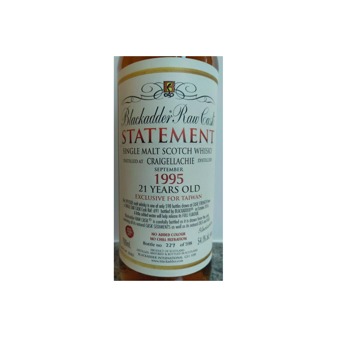 Craigellachie Raw Cask 1995 21 Years Single Malt Whisky 2